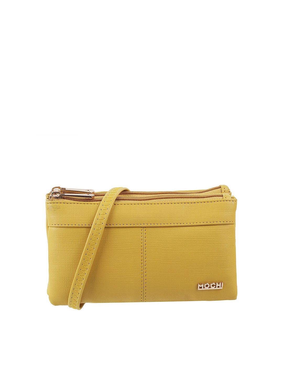 

Mochi Women Yellow PU Zip Around Wallet