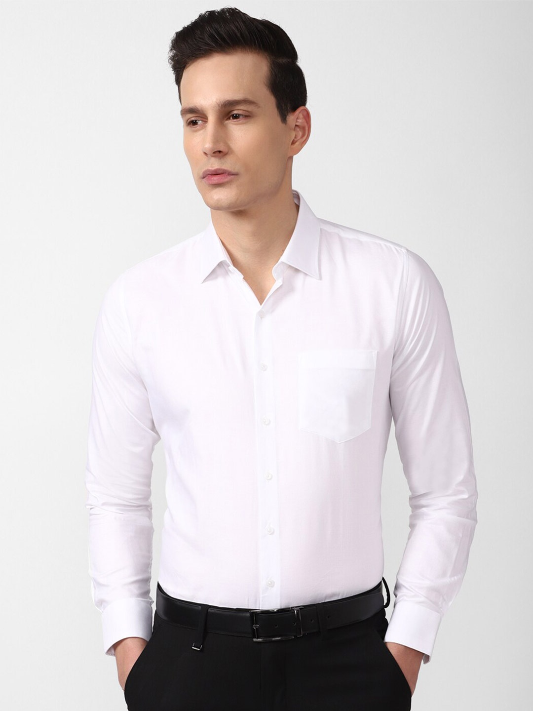 

Van Heusen Men White Slim Fit Formal Shirt