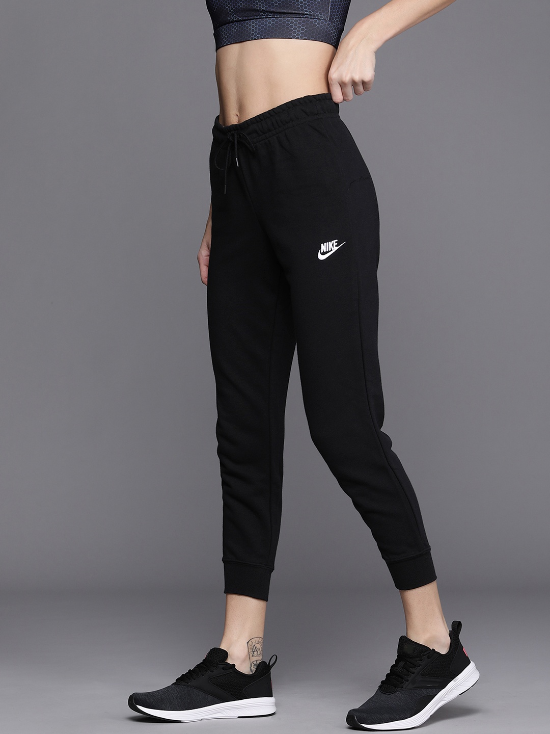 

Nike Women Sportswear Essential Fleece Tight Fit Joggers, Black
