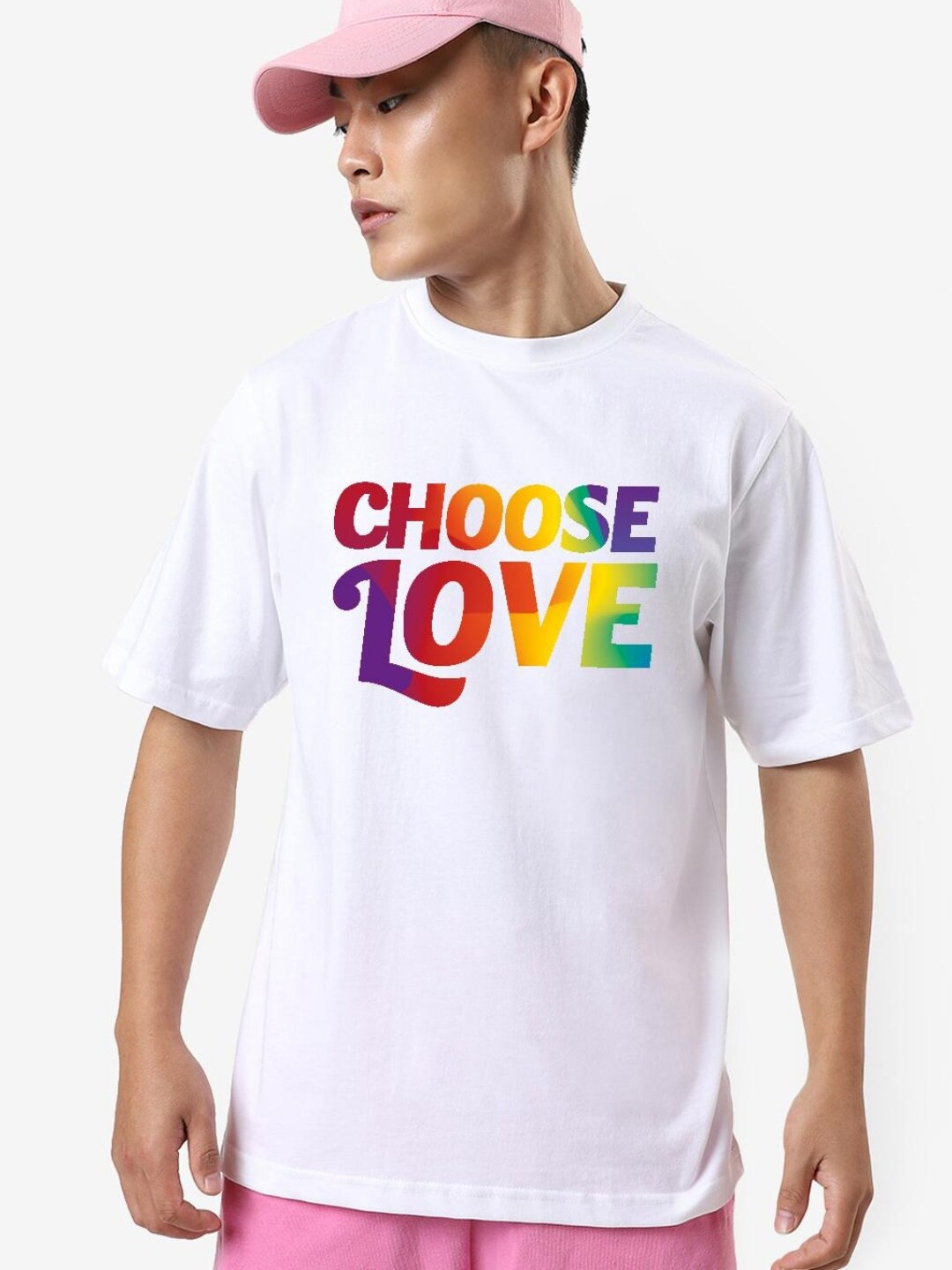 

Bewakoof Plus Men White & Multicoloured Typography Printed T-shirt Plus Size