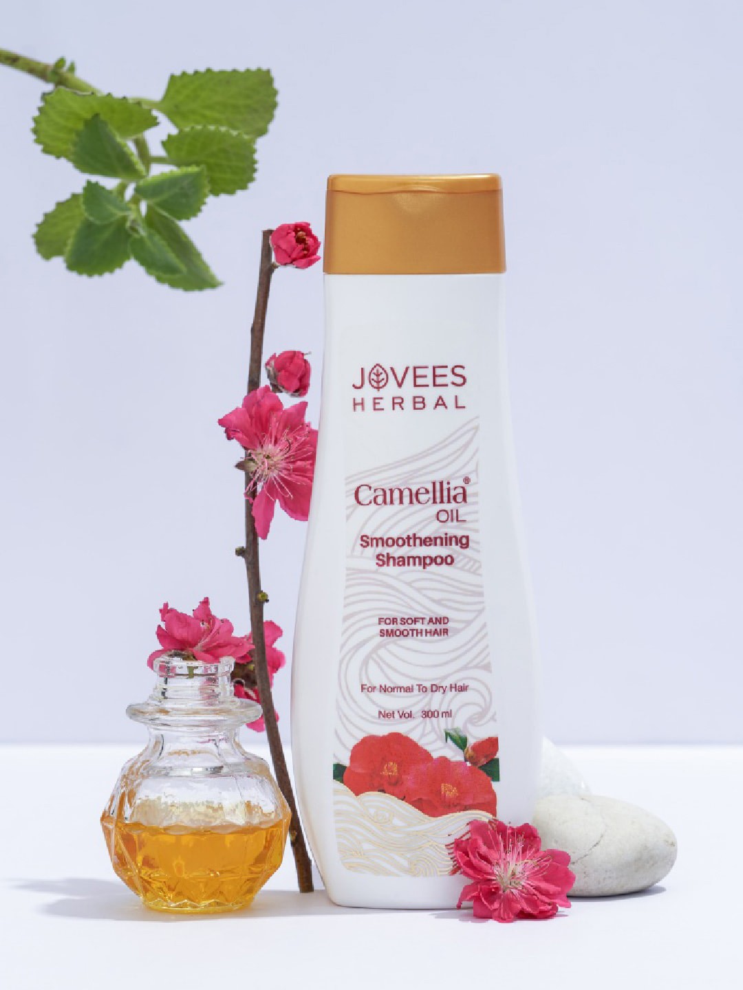 

Jovees Paraben Free Camellia Oil Smoothening Shampoo For Normal To Dry Hair - 300 ml, Off white