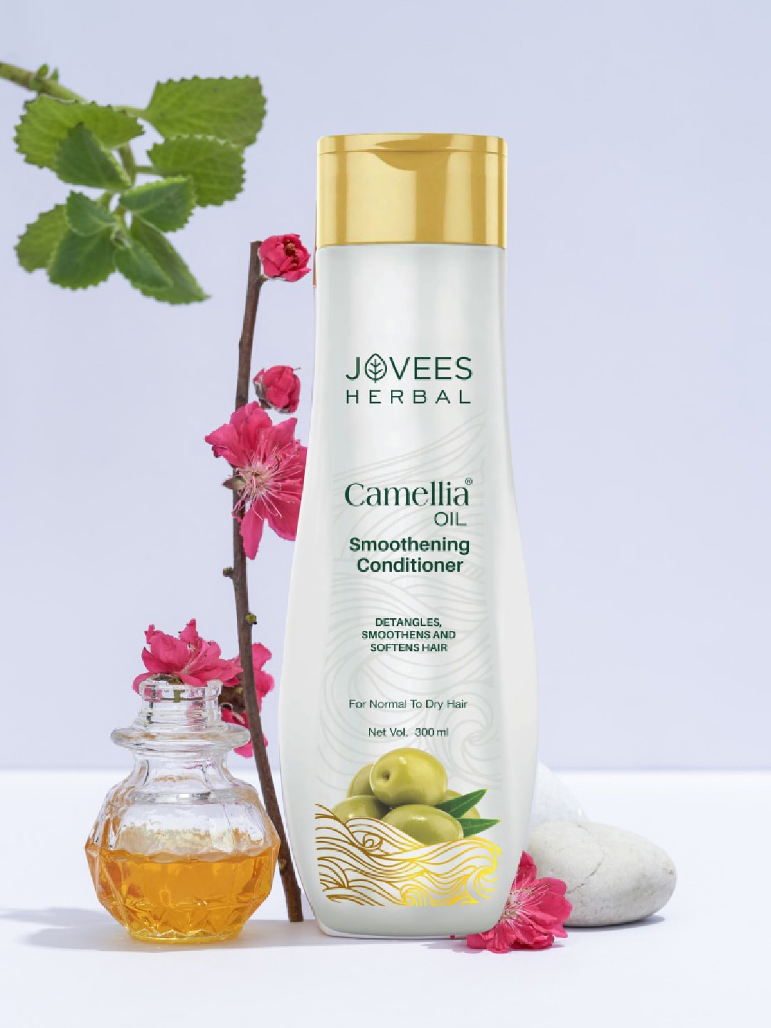 

Jovees Camellia Oil Smoothening Hair Conditioner For Normal To Dry Hair - 300 ml, Off white