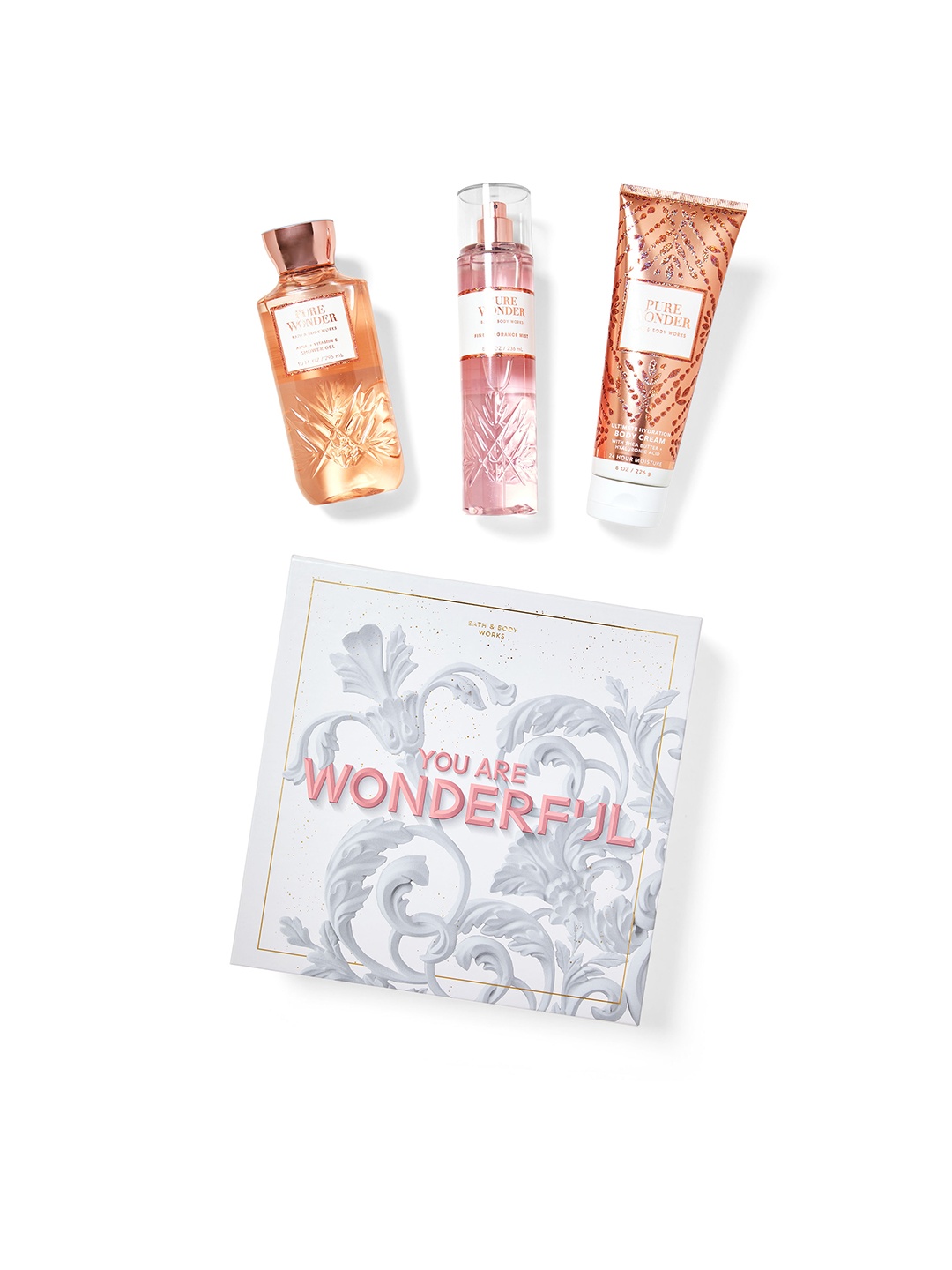 

Bath & Body Works Pure Wonder Gift Box Set of 3, Brown