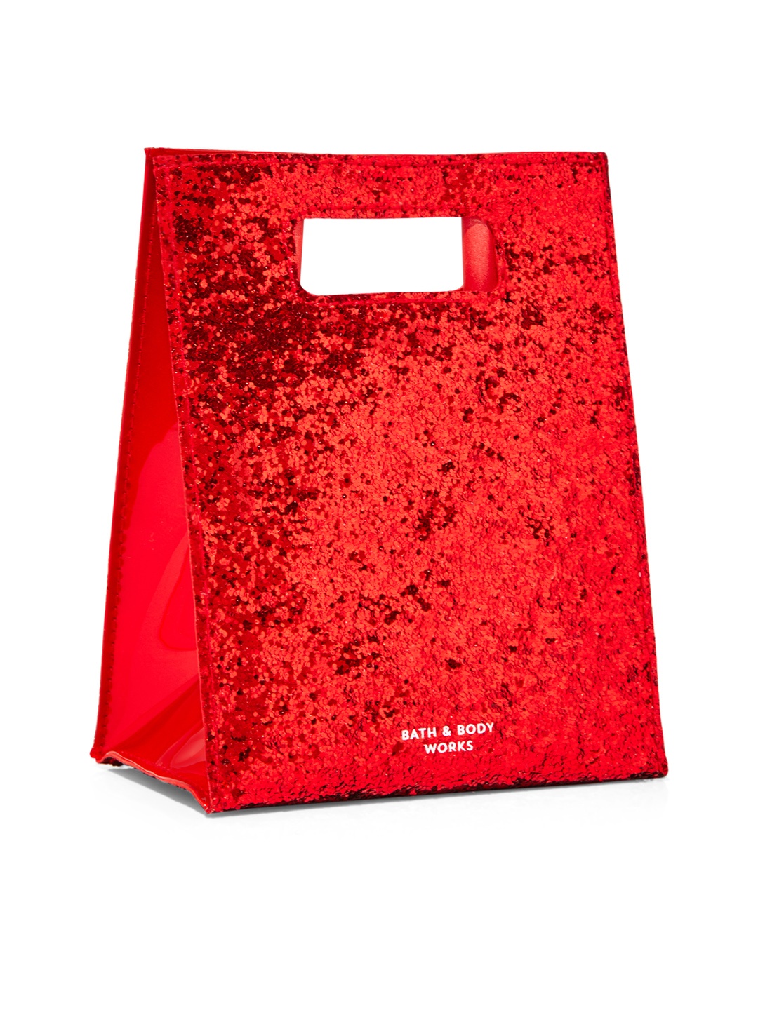 

Bath & Body Works Red Glitter Mini Gift Bag