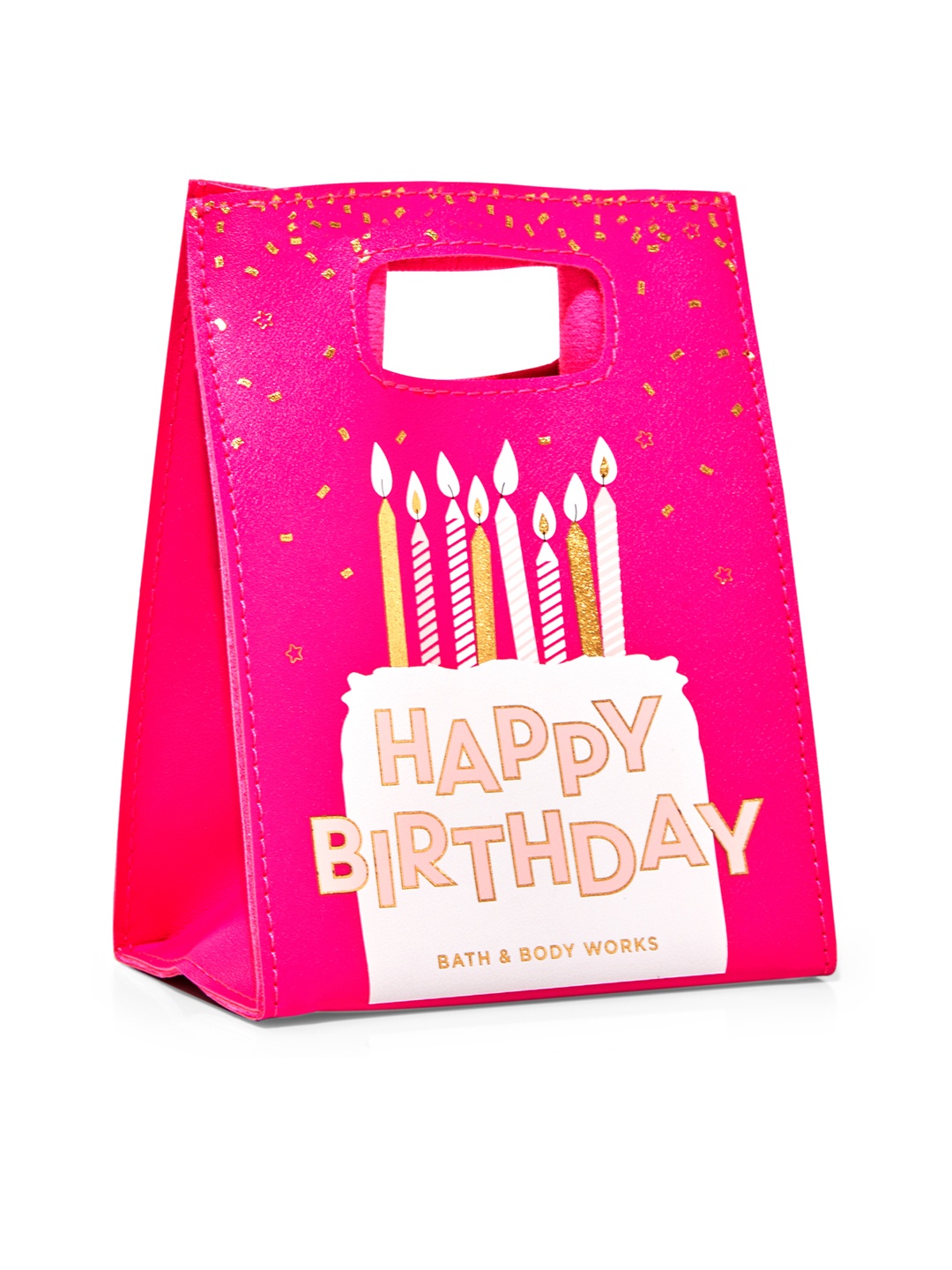 

Bath & Body Works Magenta Birthday Cake Design Mini Gift Bag