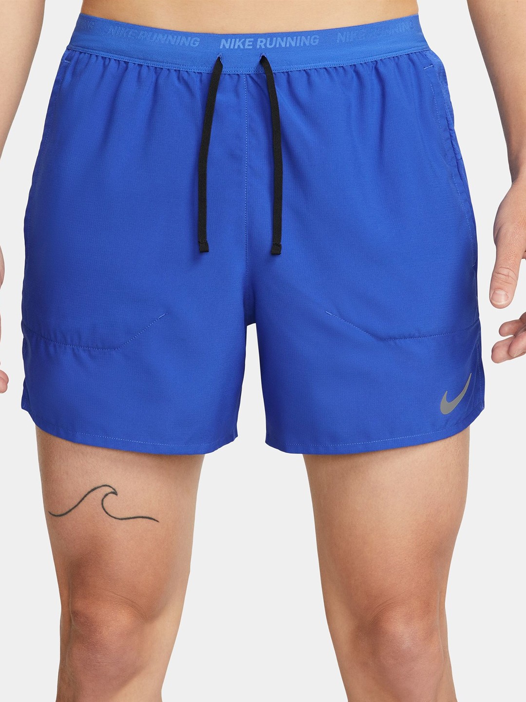 

Nike Men Blue Dri-FIT Stride Brief-Lined Running Sports Shorts