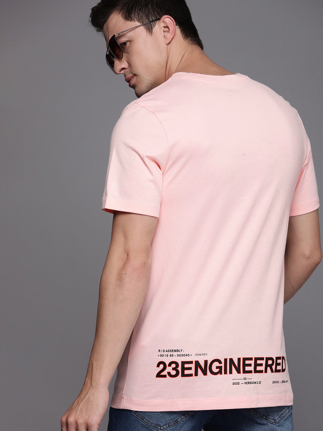 

Nike Men Red & Black Typography PrintedPure Cotton T-shirt