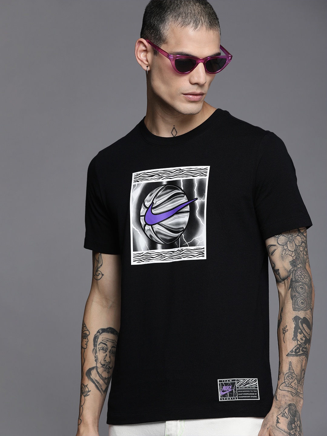 

Nike Men Black Printed Energy T-shirt