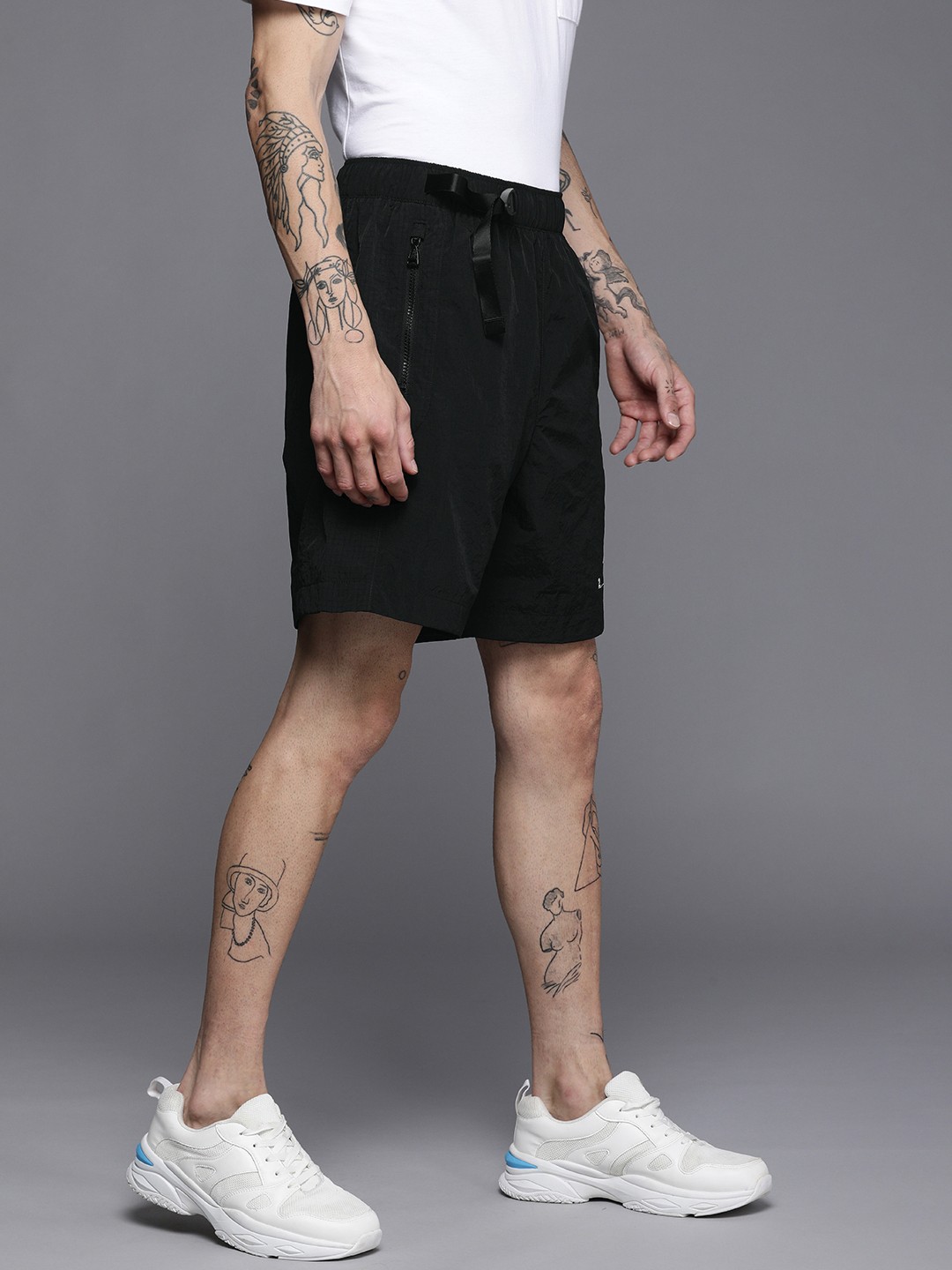 

Nike Men Black Woven Sports Shorts