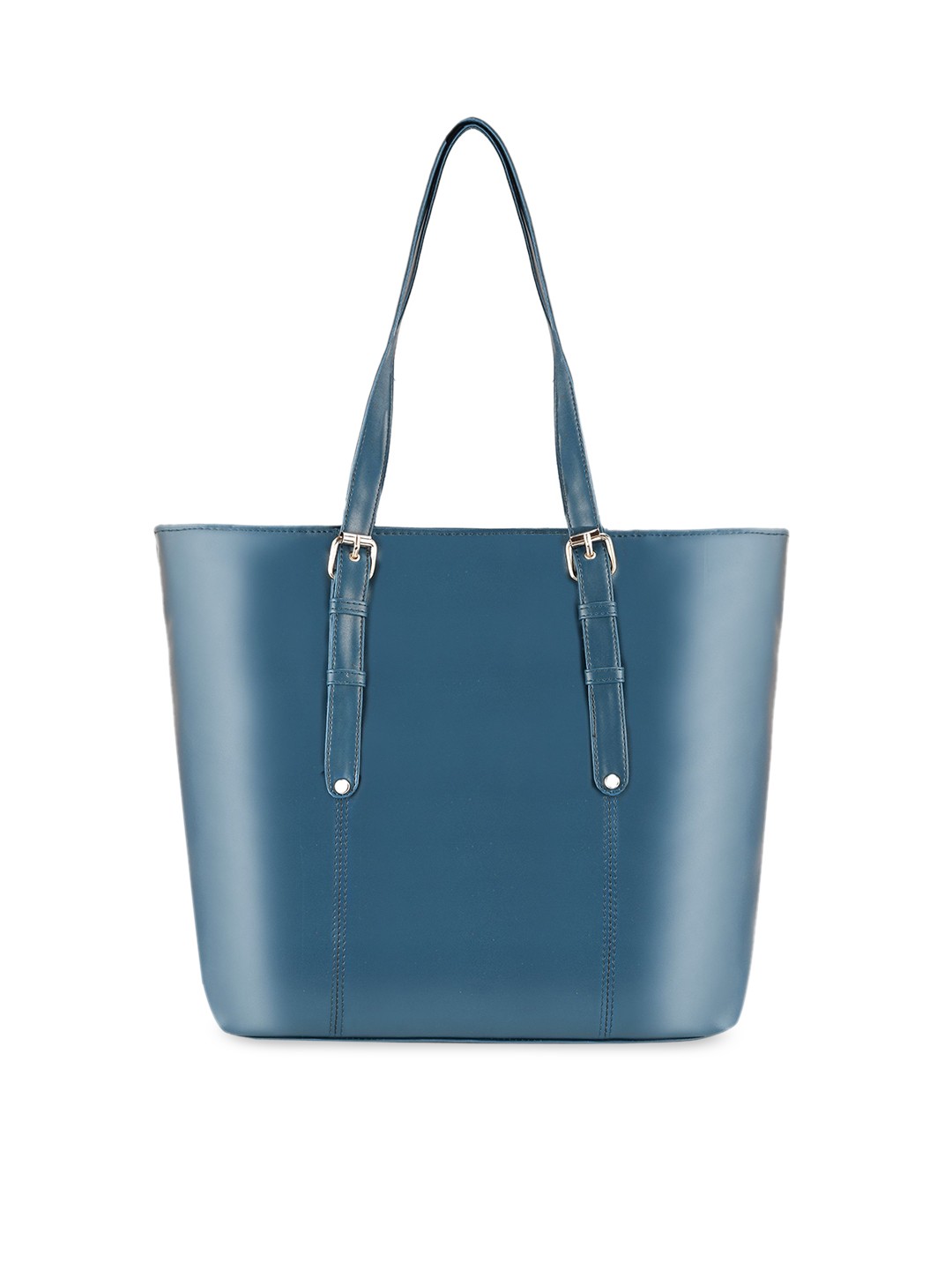 

Toteteca Blue PU Oversized Shopper Shoulder Bag