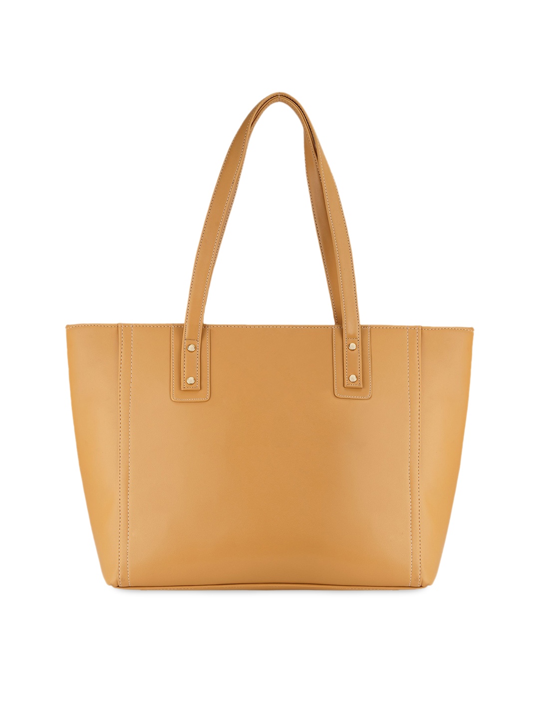 

Toteteca Tan PU Structured Shoulder Bag