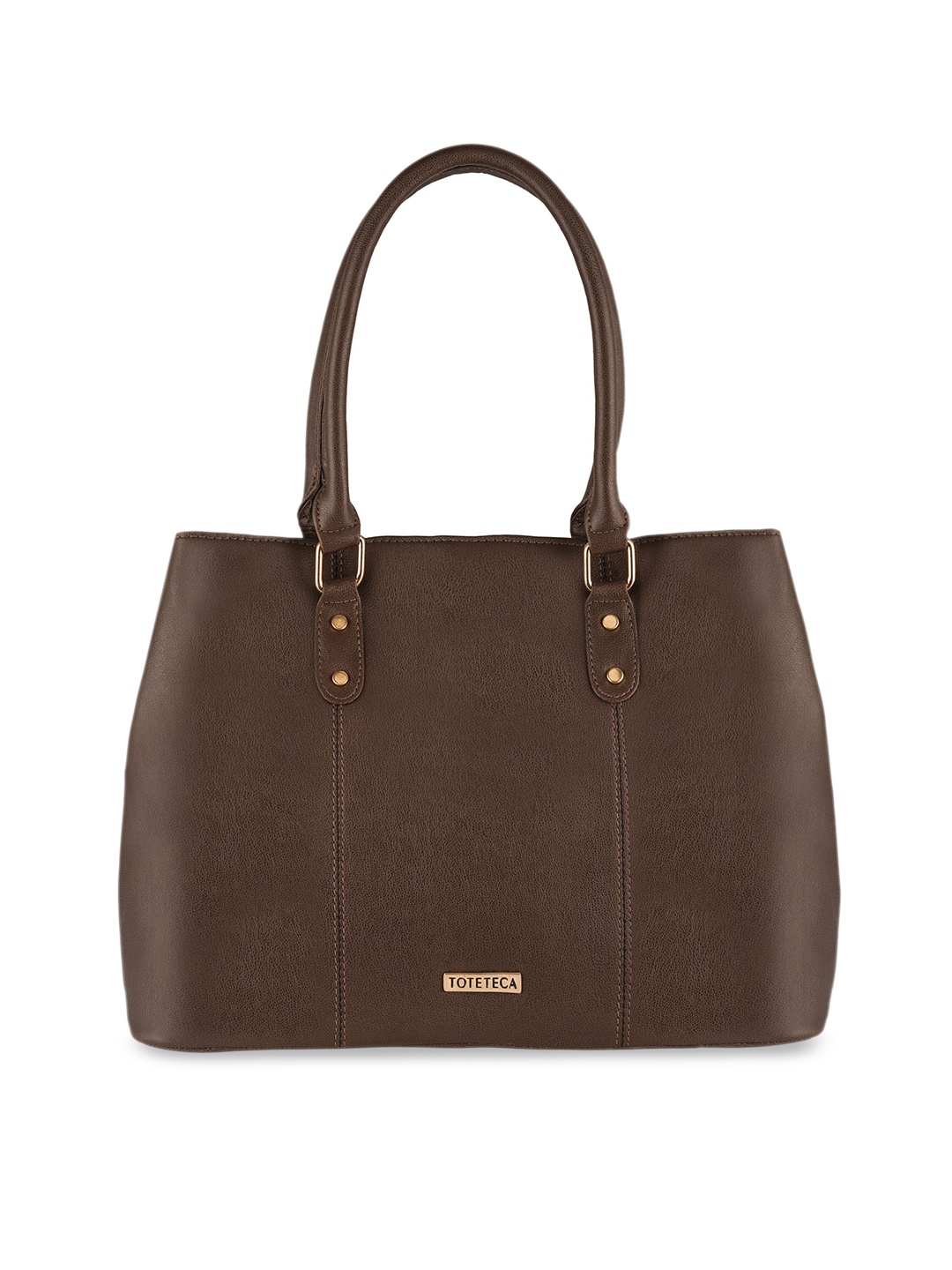 

Toteteca Brown PU Structured Shoulder Bag