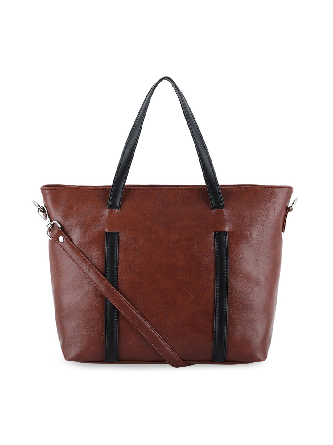 

Toteteca Brown PU Bowling Shoulder Bag