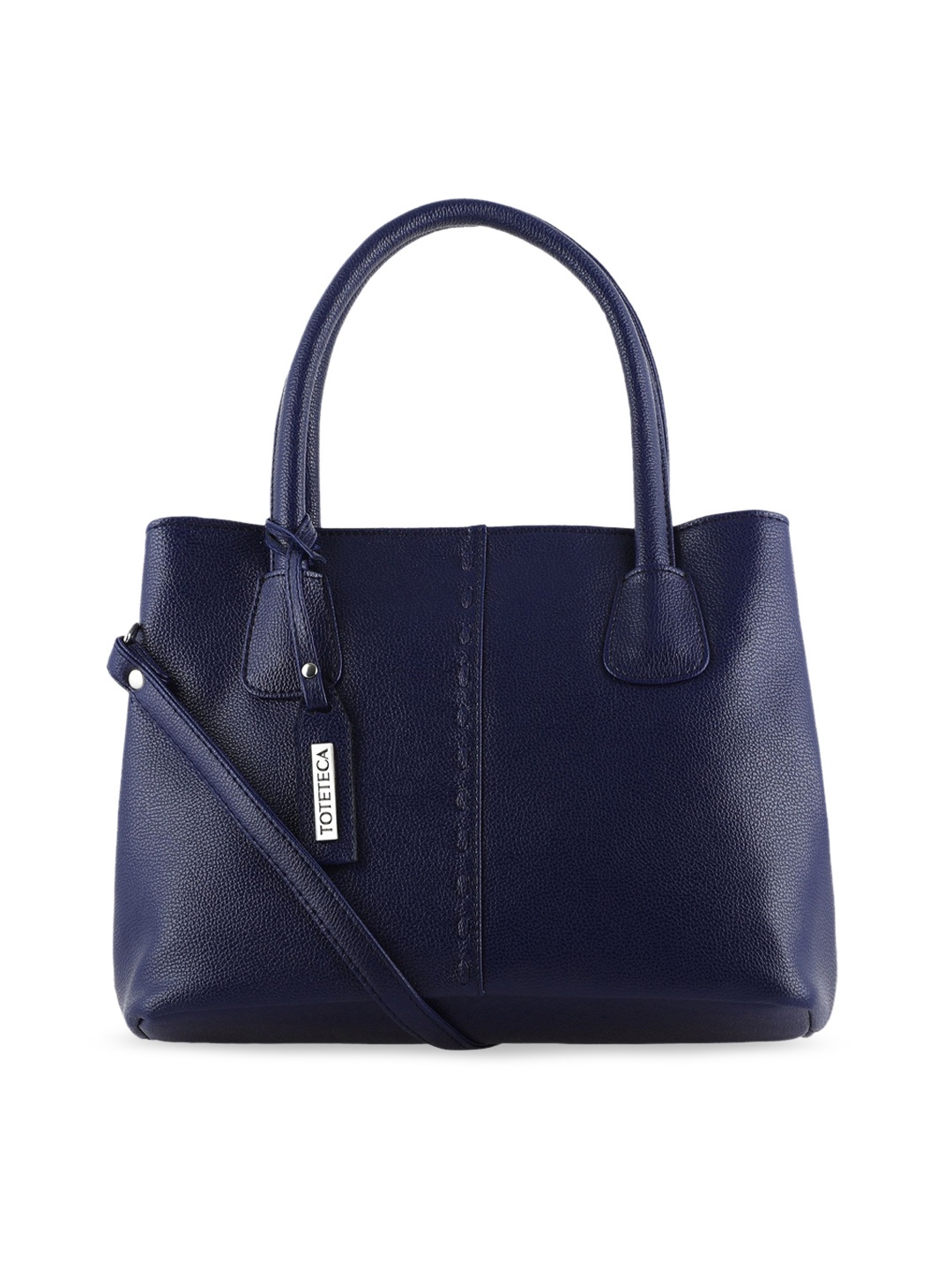 

Toteteca Blue PU Structured Handheld Bag