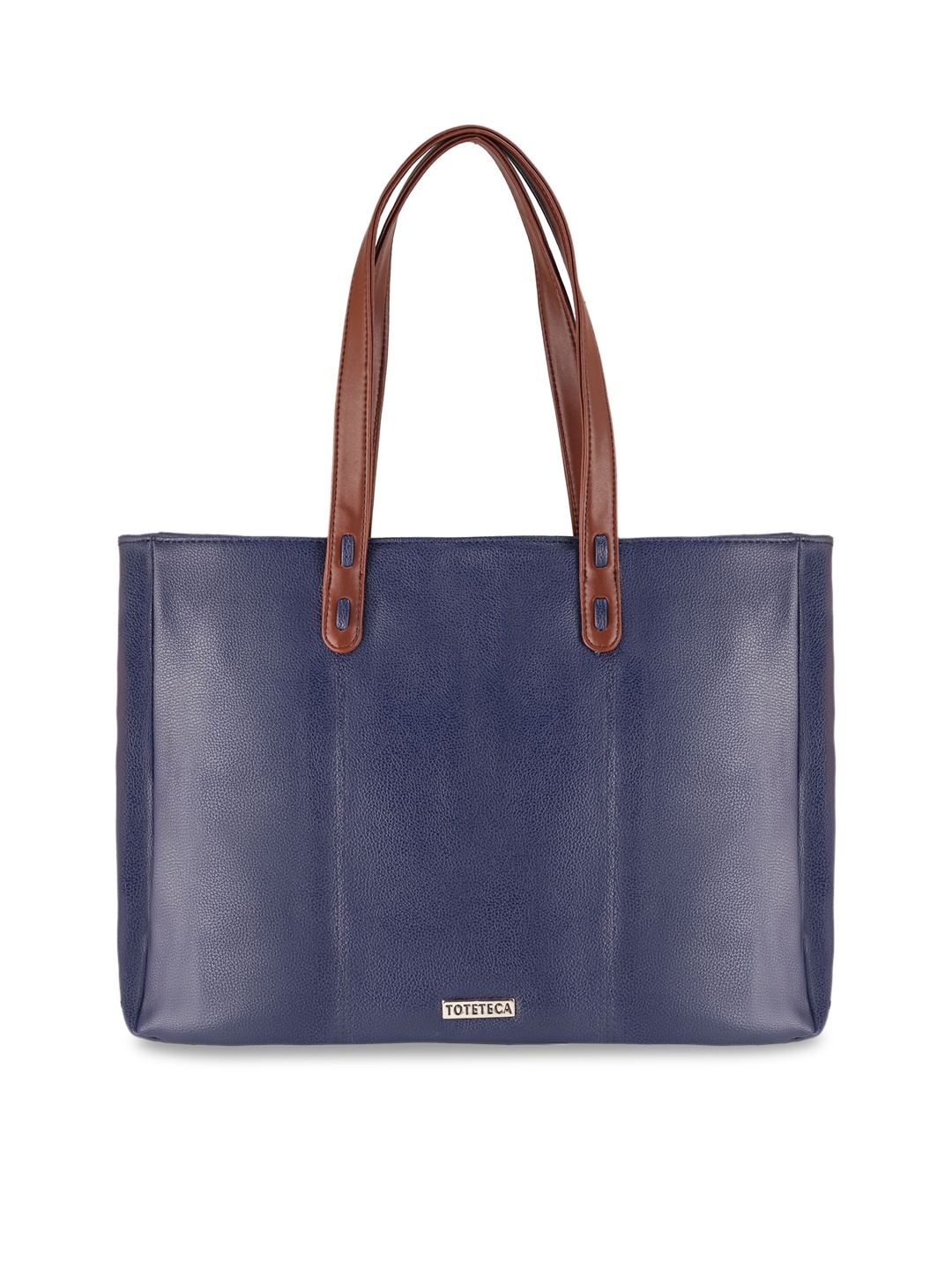 

Toteteca Blue PU Structured Shoulder Bag