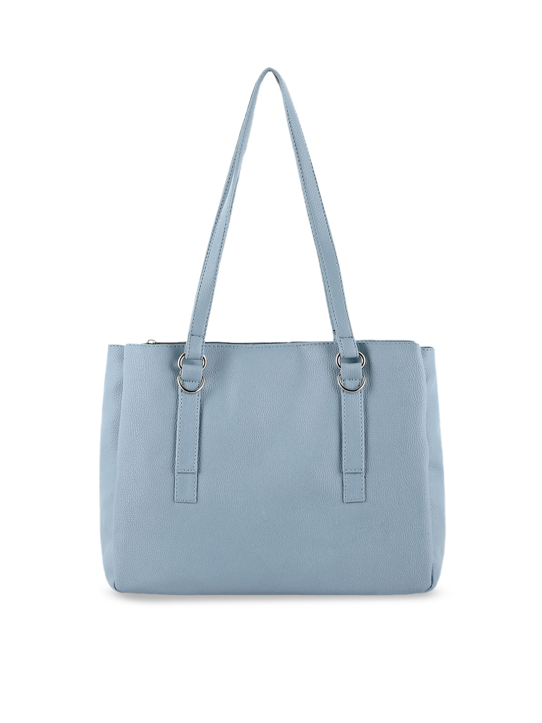

Toteteca Blue Textured PU Structured Shoulder Bag
