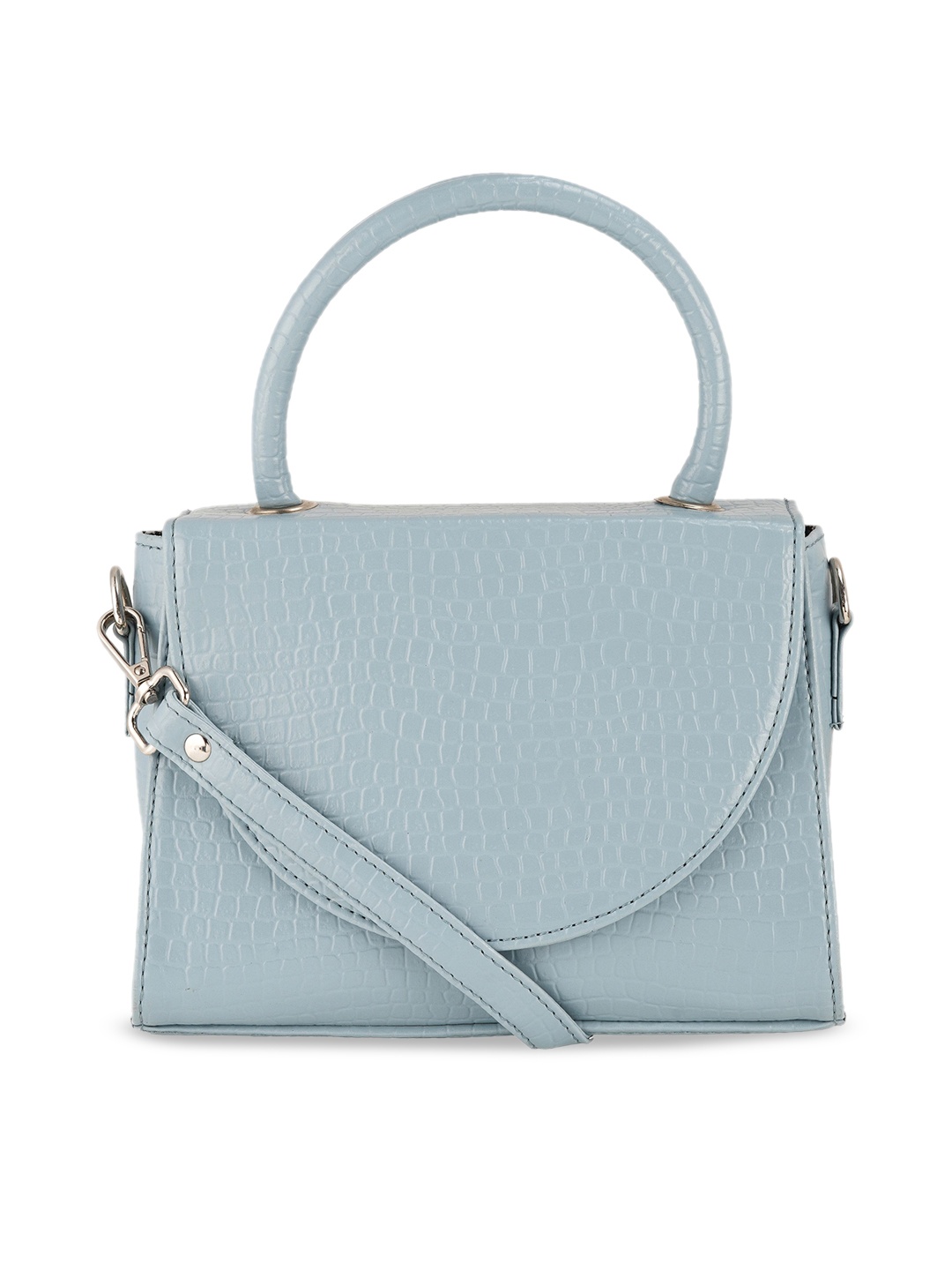 

Toteteca Blue PU Structured Sling Bag