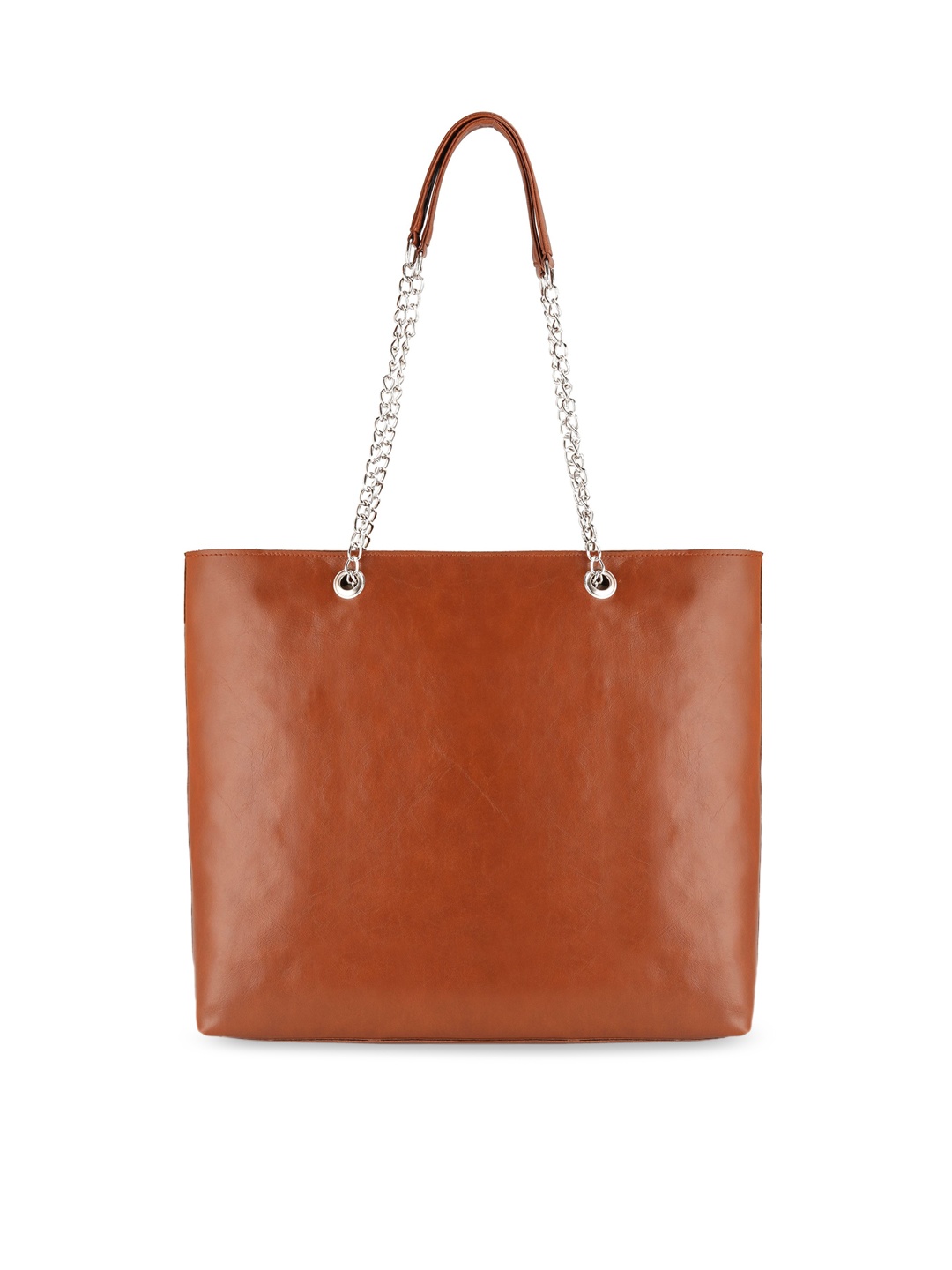 

Toteteca Tan Brown Structured Shoulder Bag