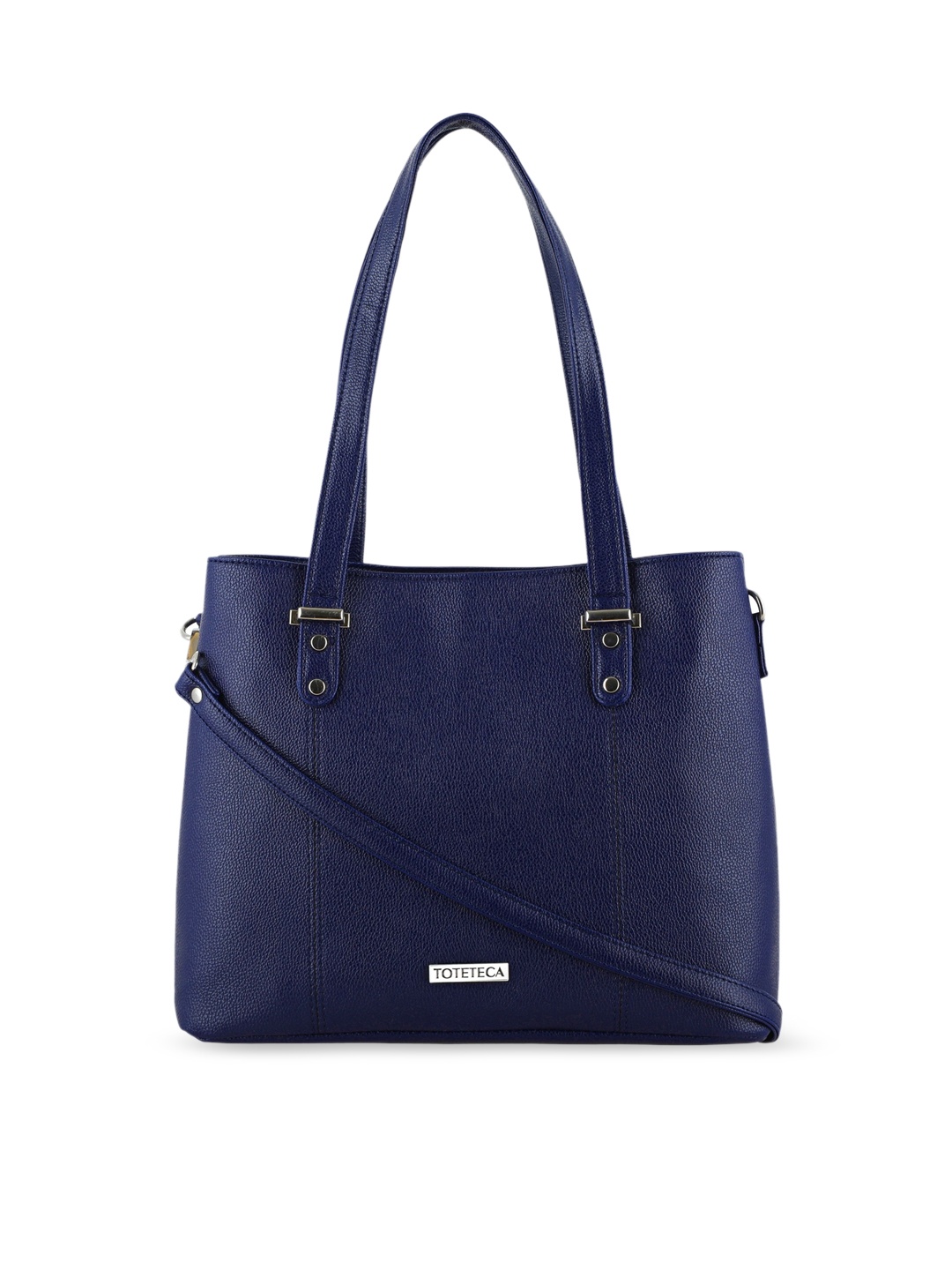 

Toteteca Blue PU Structured Shoulder Bag