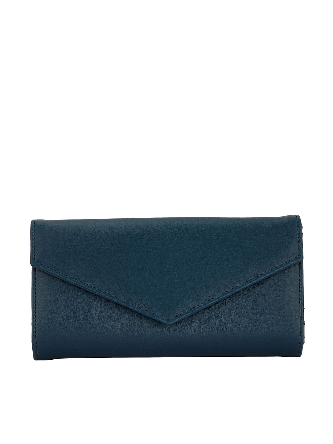 

Toteteca Women Blue Zip Detail PU Envelope