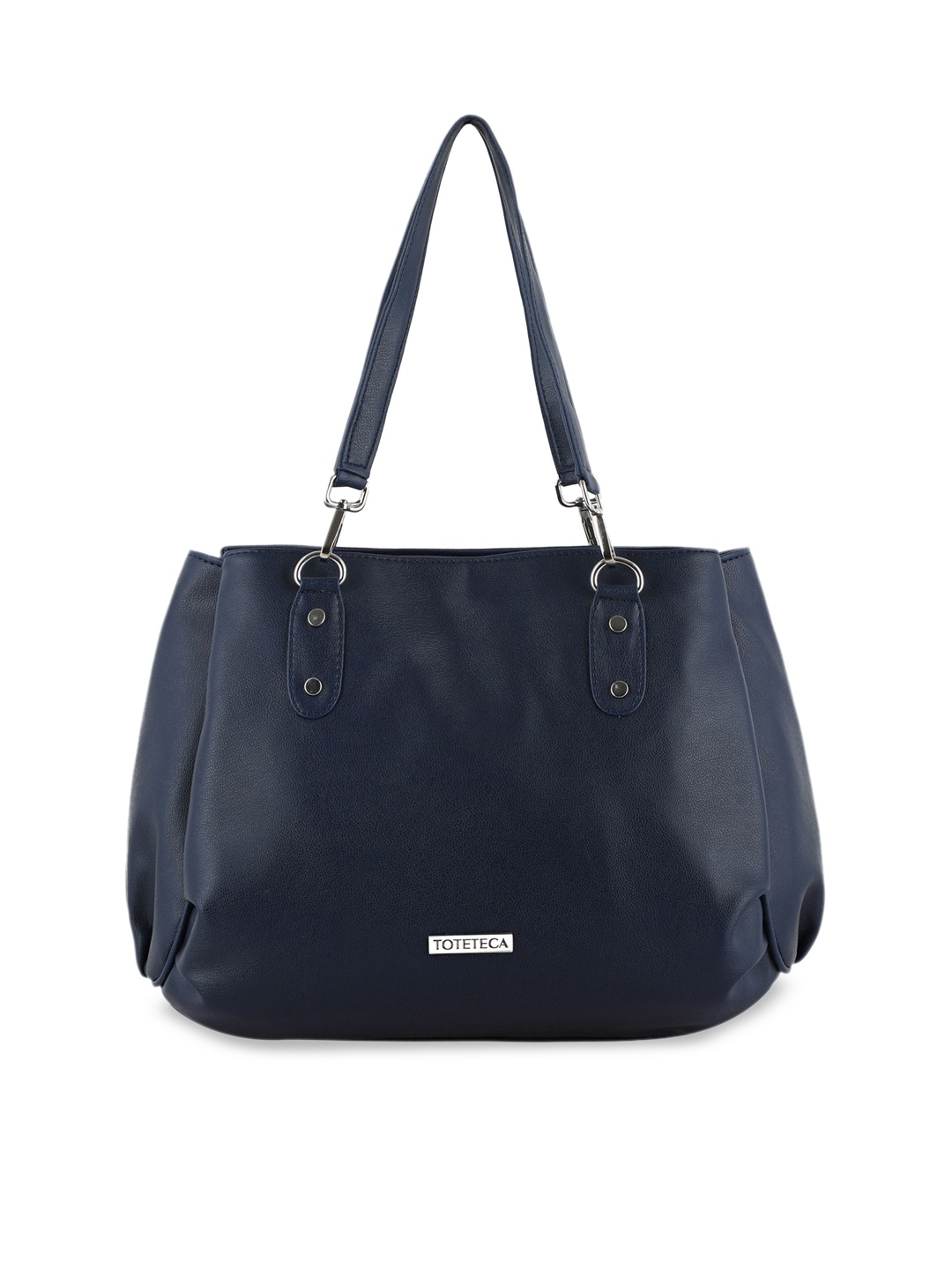 

Toteteca Blue PU Structured Shoulder Bag with Tasselled
