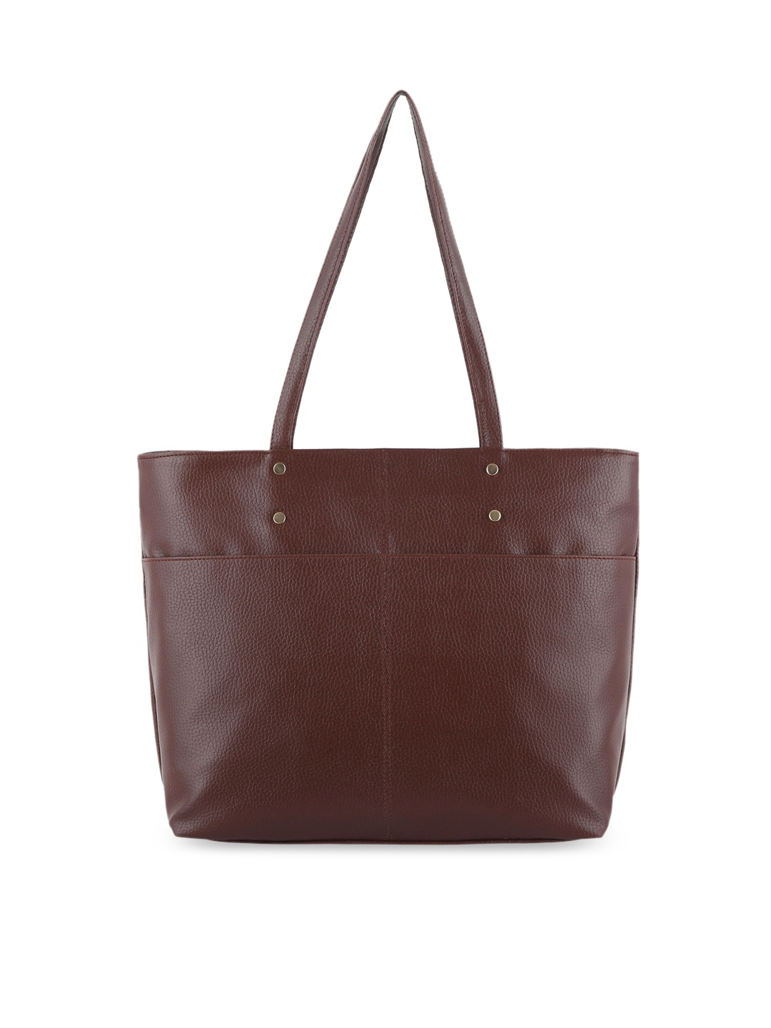 

Toteteca Brown Textured PU Structured Shoulder Bag