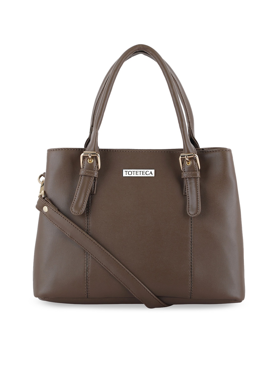 

Toteteca Beige PU Structured Handheld Bag