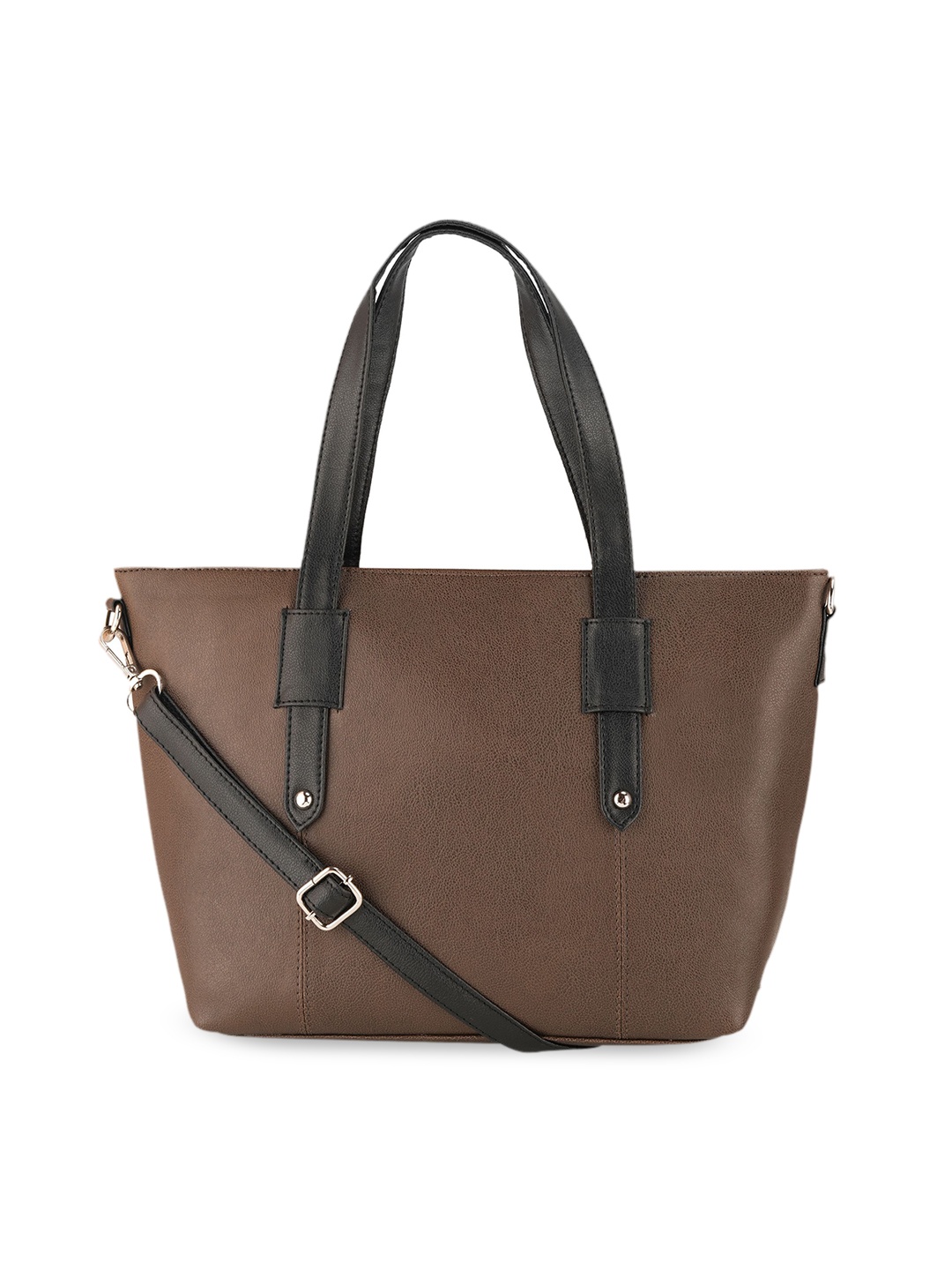 

Toteteca Beige PU Structured Shoulder Bag