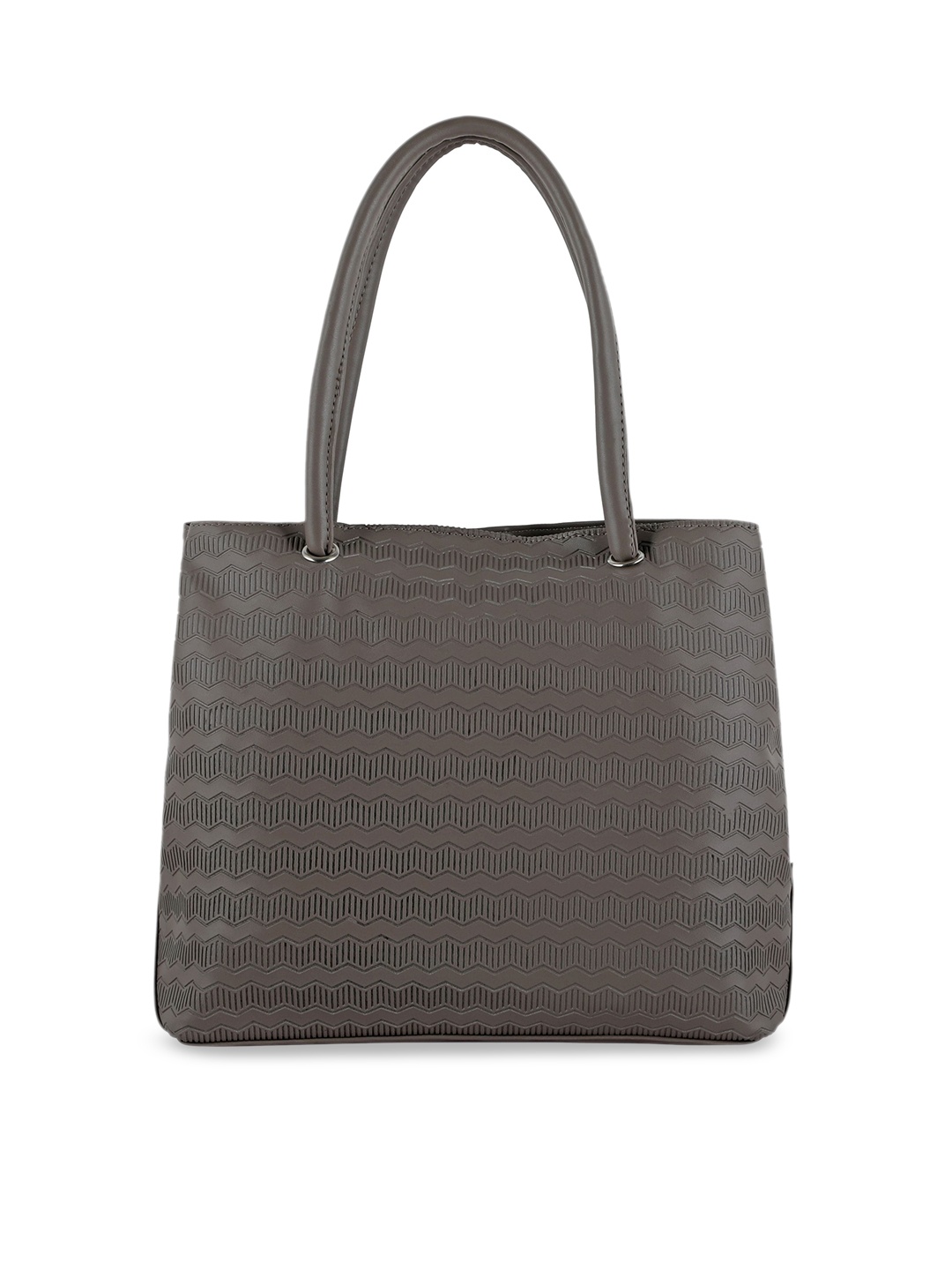 

Toteteca Beige Textured PU Shopper Handheld Bag