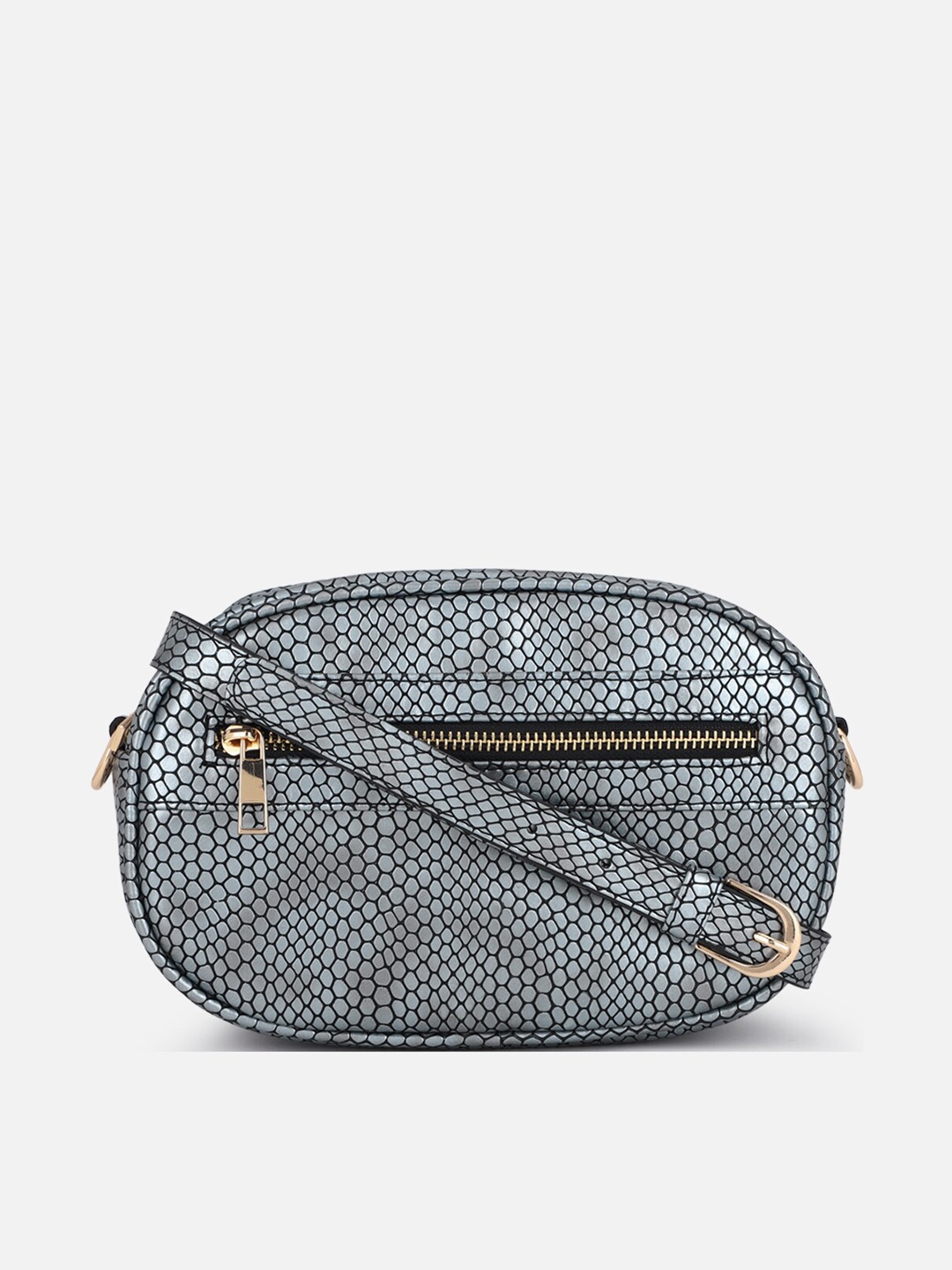 

FOREVER 21 Grey Textured Swagger Sling Bag