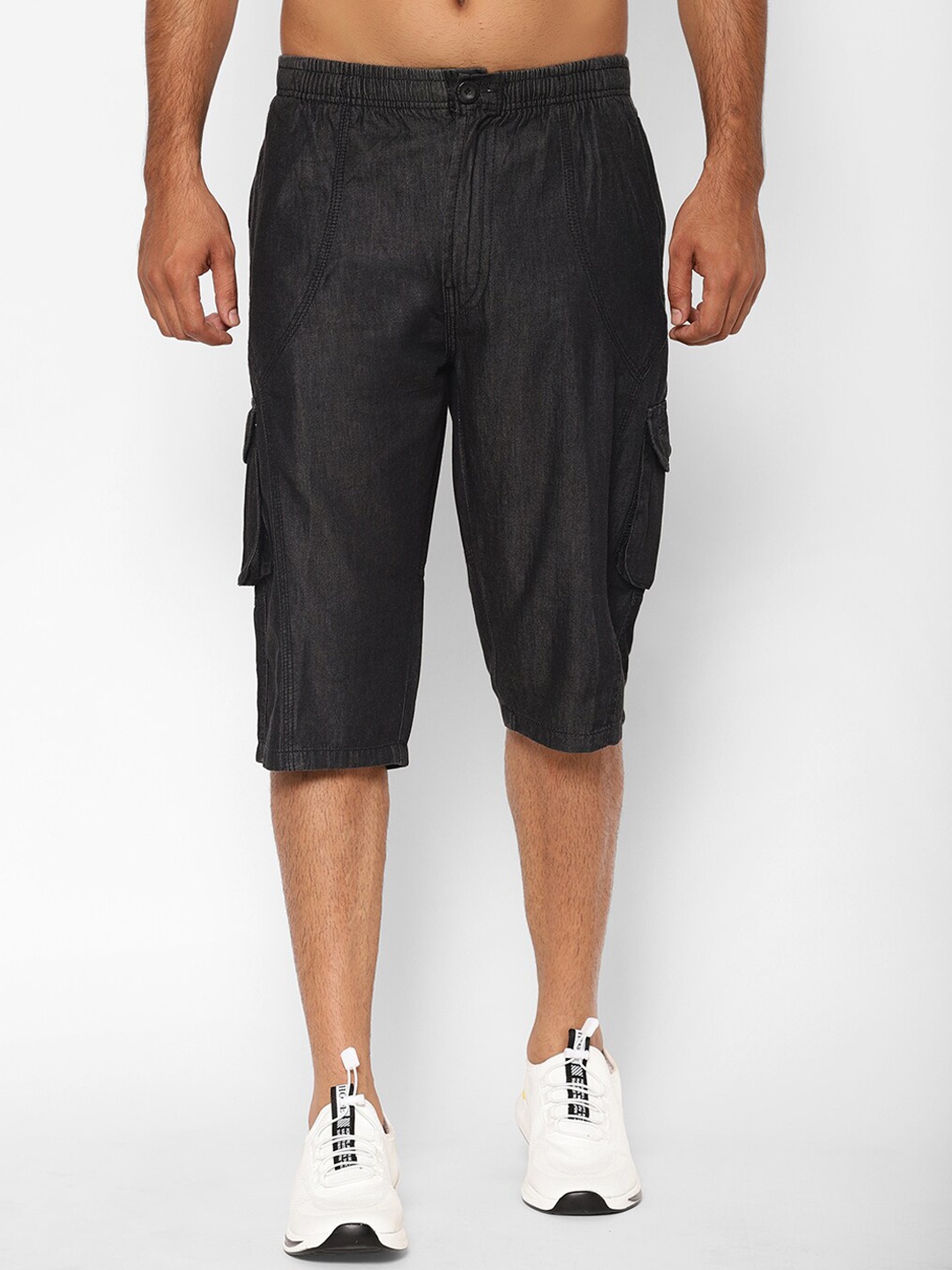 

SAPPER Men Black Sports Shorts