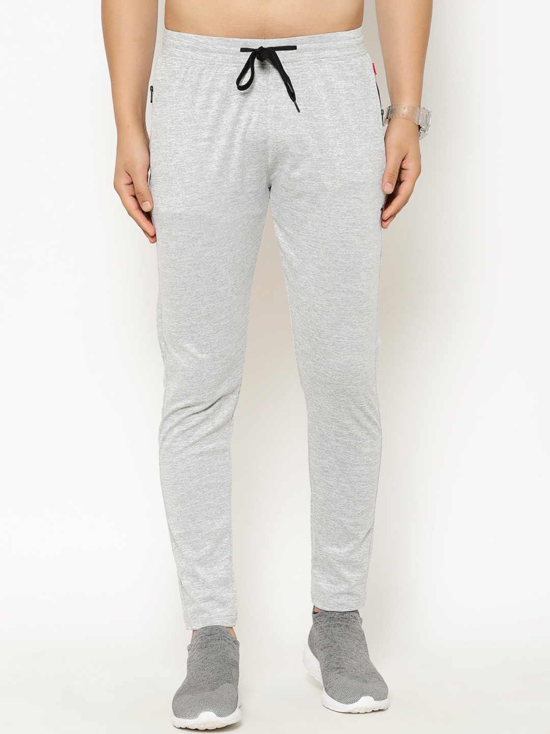 

SAPPER Men Light Grey Solid Slim Fit Track Pants