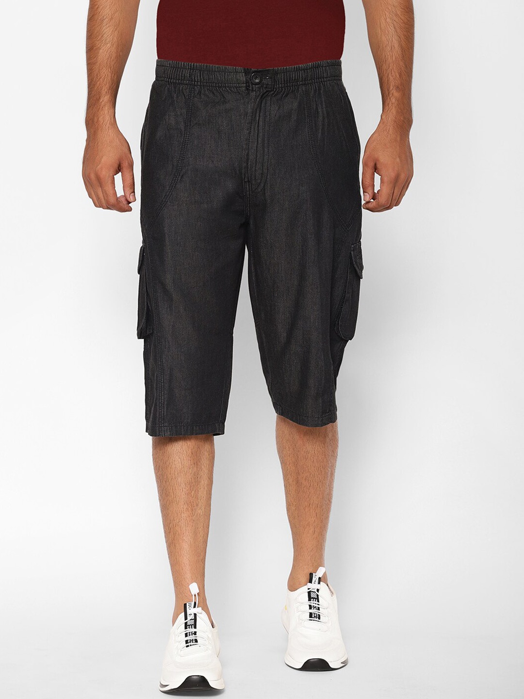 

SAPPER Men Black Sports Shorts