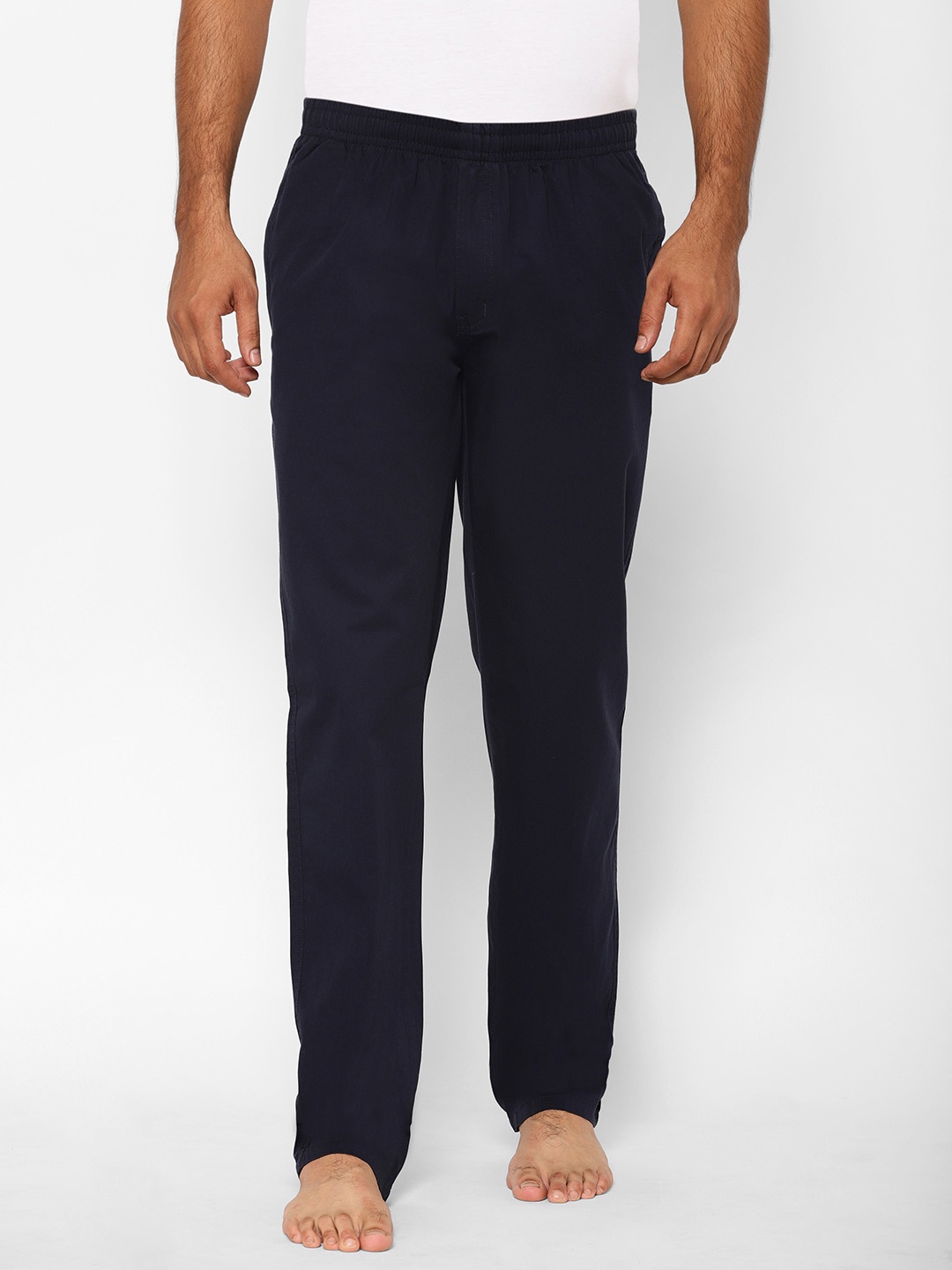 

SAPPER Men Navy Blue Solid Cotton Lounge Pants