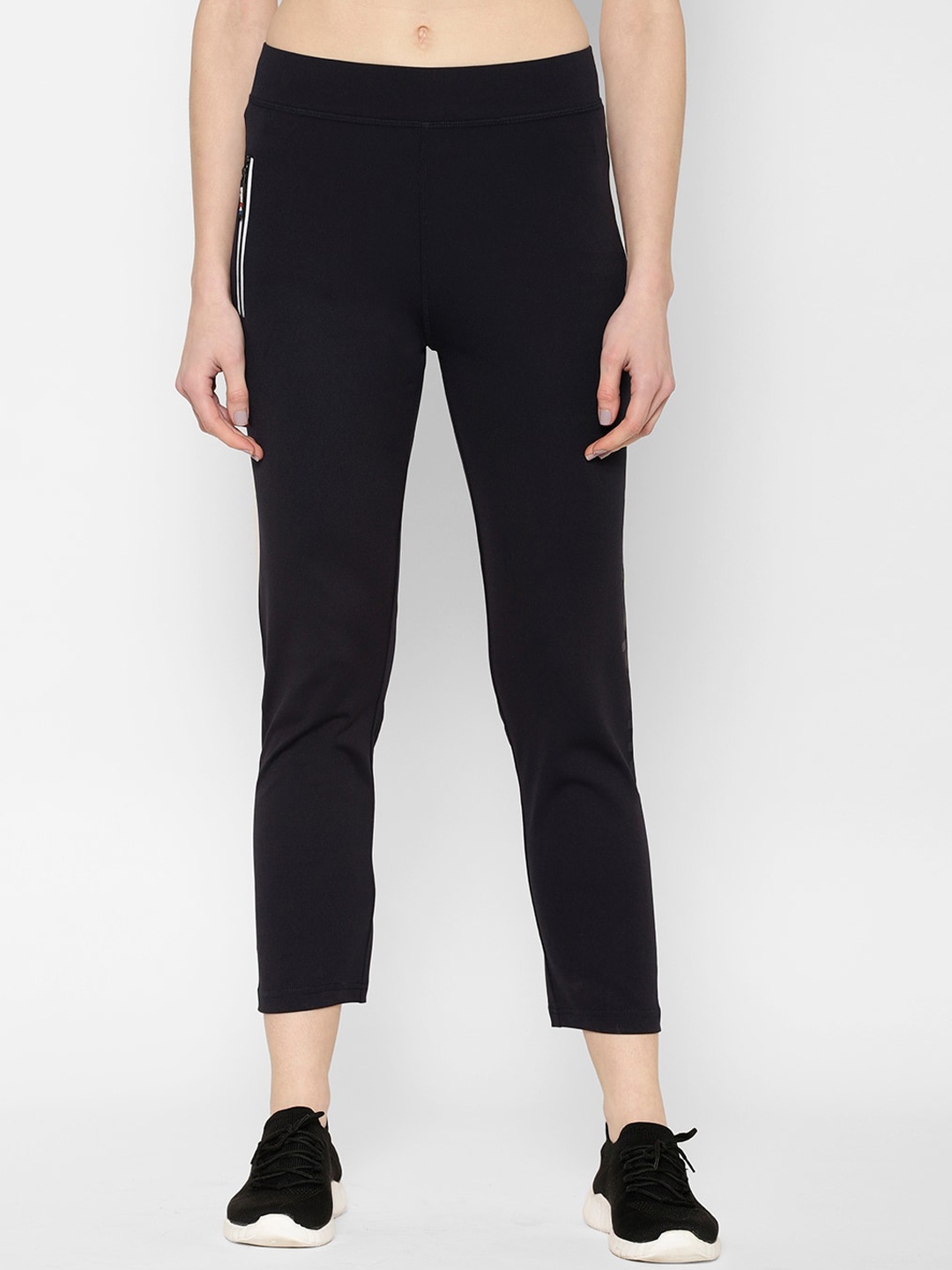 

SAPPER Women Charcoal Solid Slim-Fit Track Pants