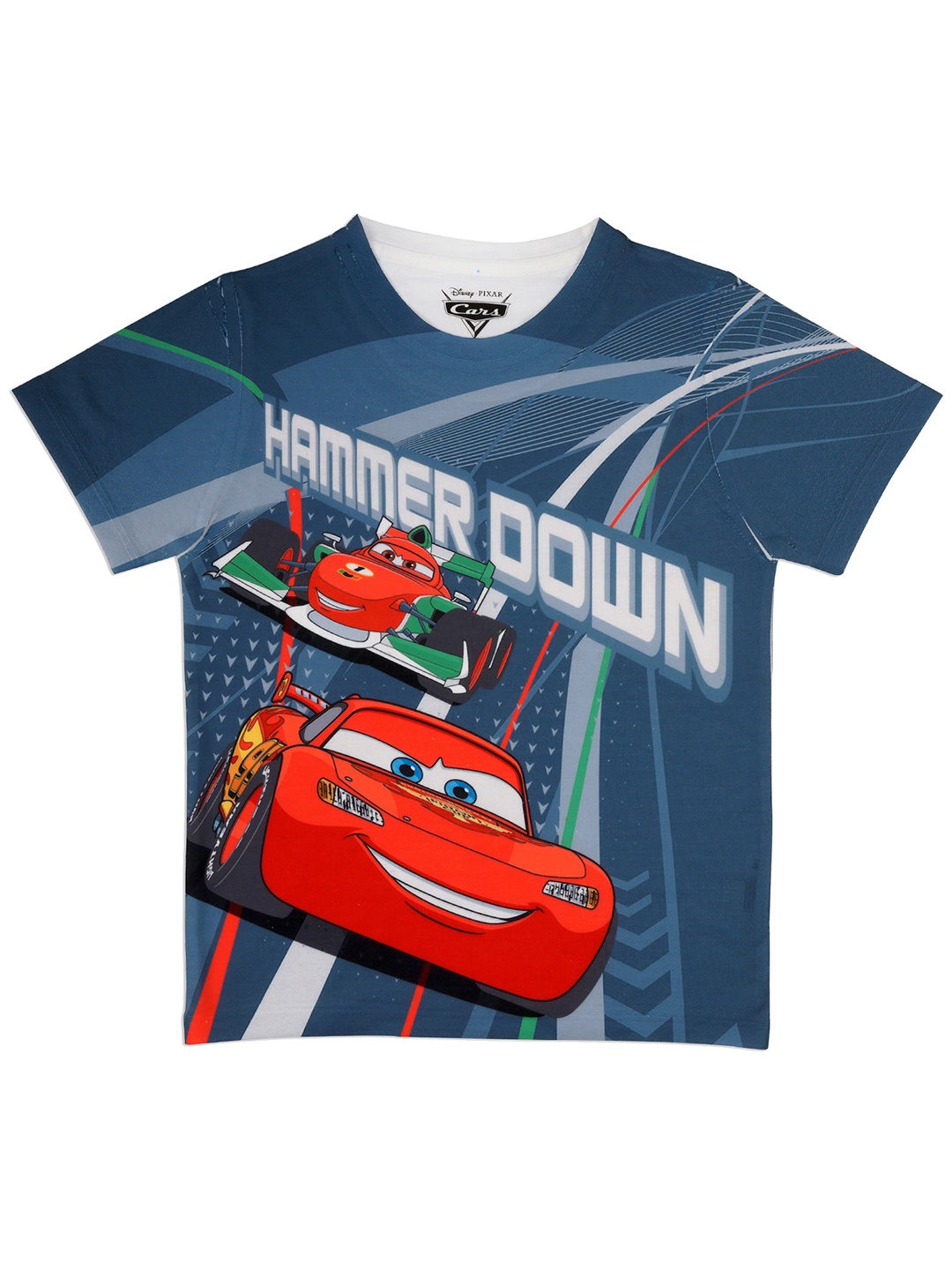 

Disney by Wear Your Mind Boys Blue Printed Round Neck T-shirt