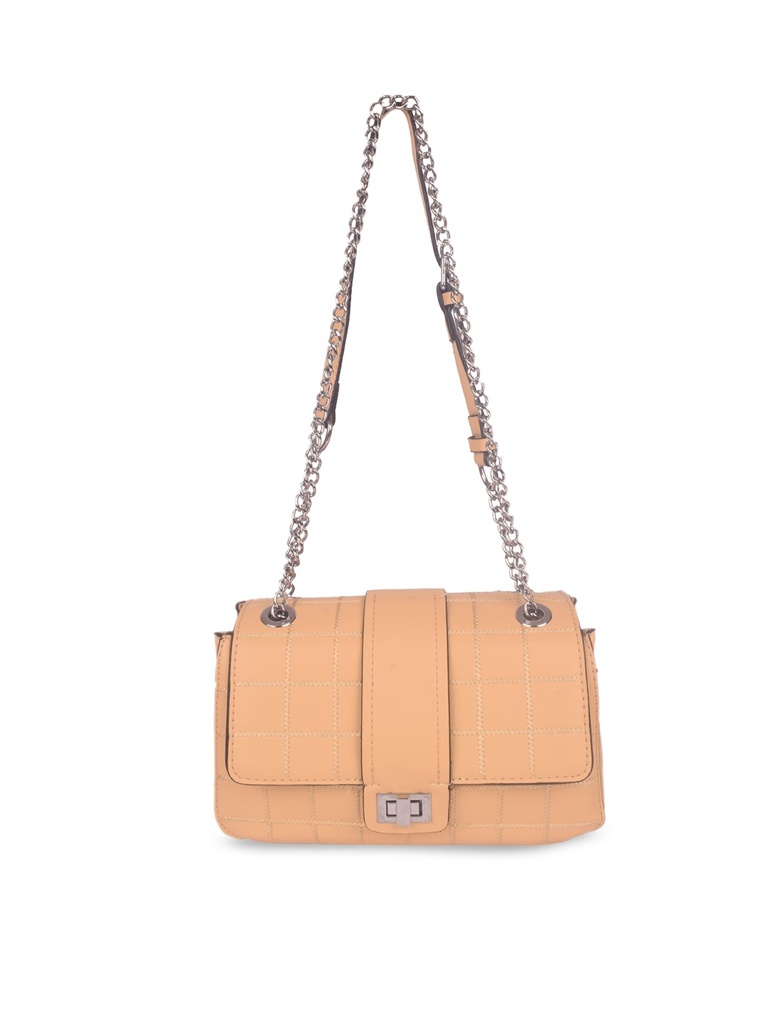 

Bagkok Beige PU Structured Satchel