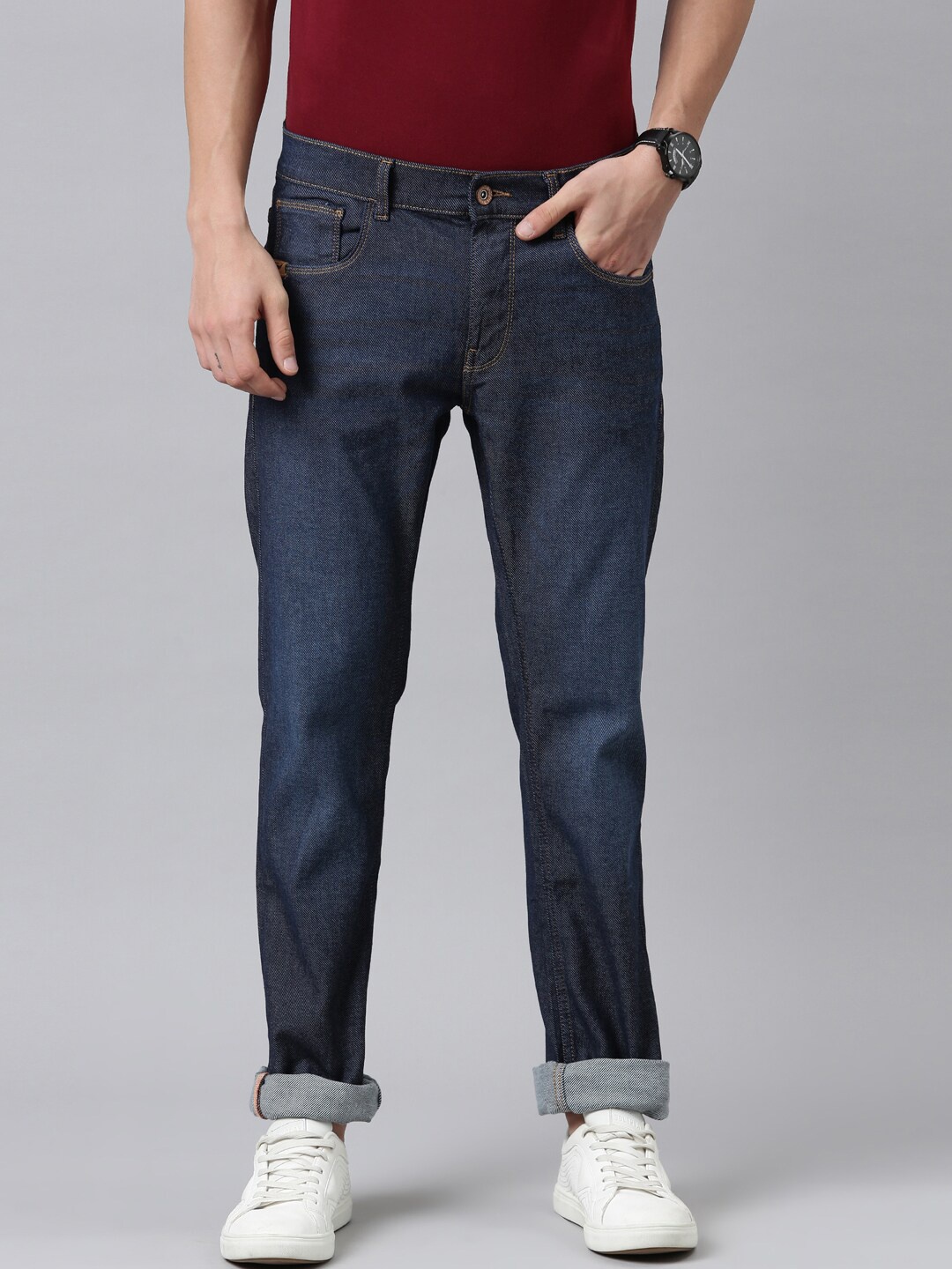 

American Bull Men Blue Slim Fit Jeans