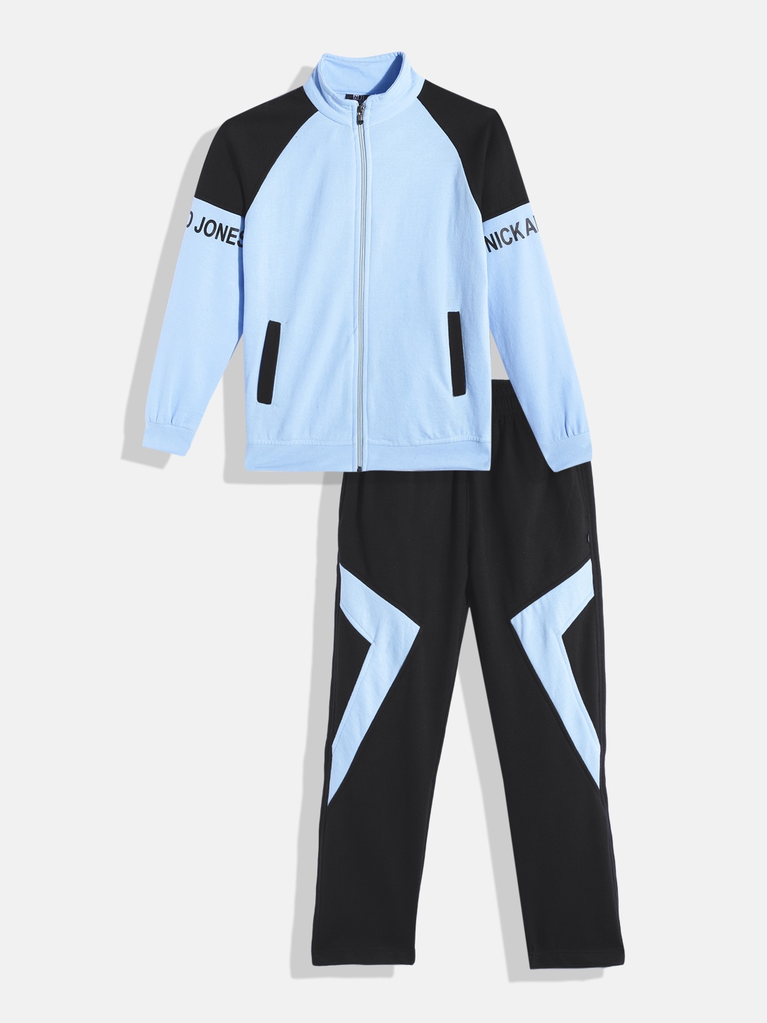 

Nick and Jones Boys Solid Tracksuit, Blue