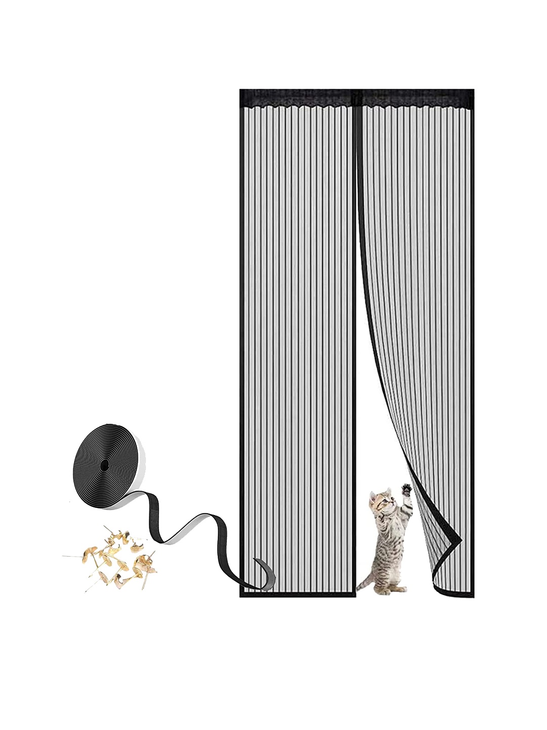

royalkart Black Door Mosquito Net