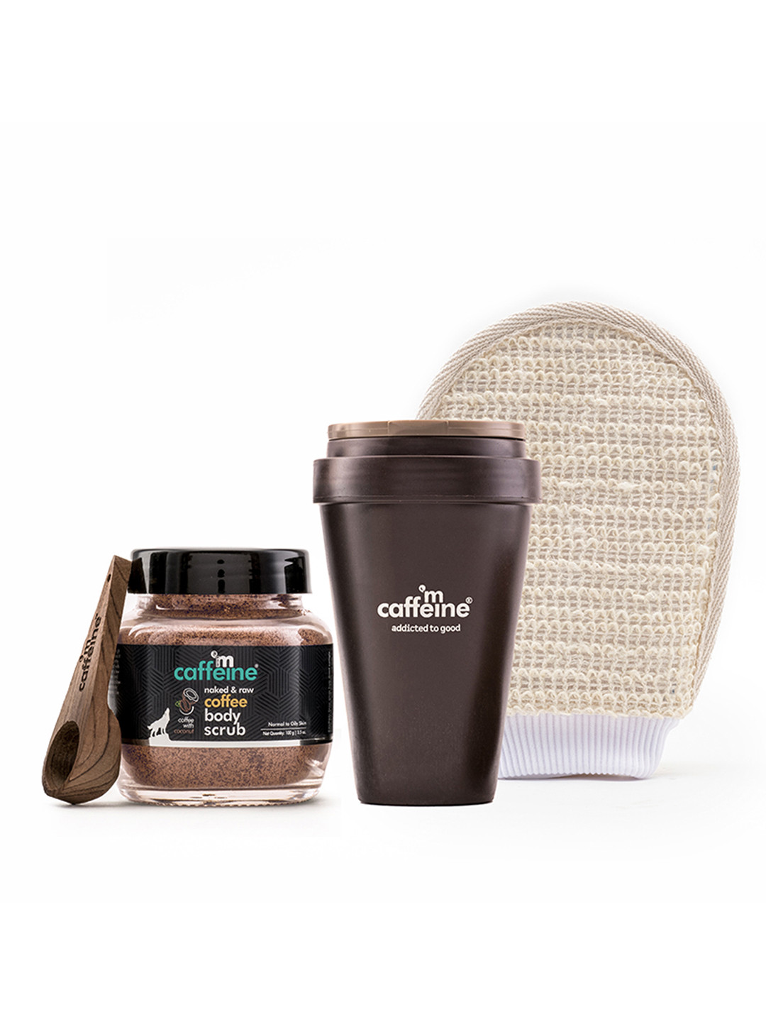 

MCaffeine Coffee Body Exfoliation Kit for Deep Cleansing, Skin Polishing & Tan Removal, Brown