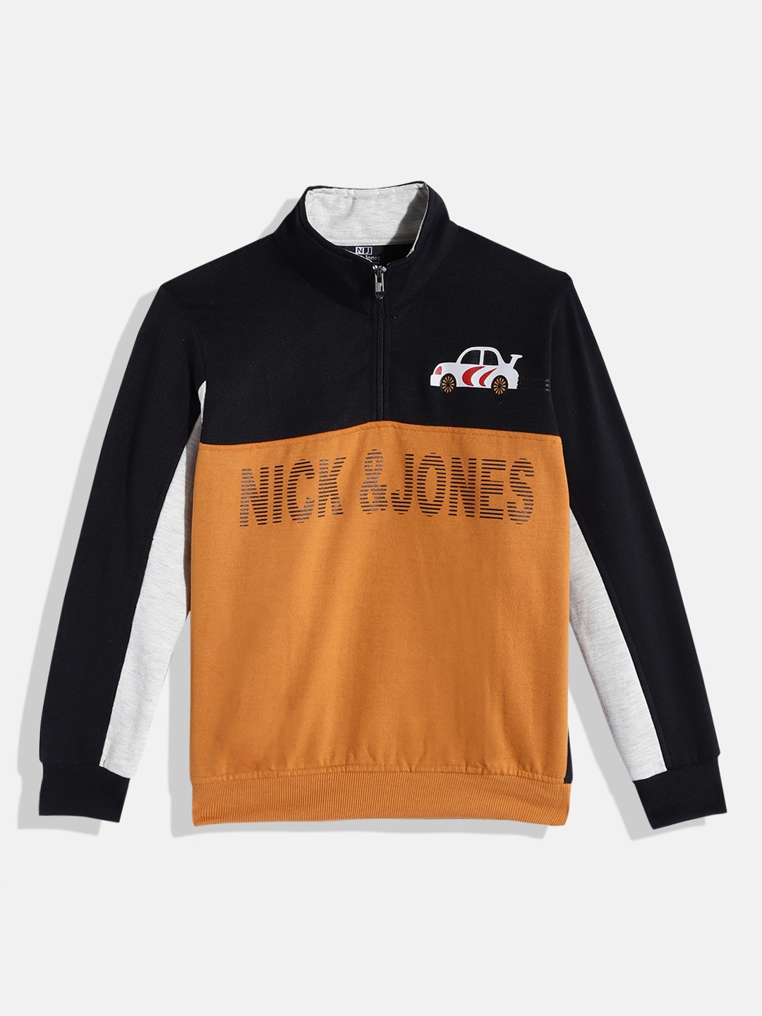 

Nick and Jones Boys Colourblocked Sweatshirt, Black