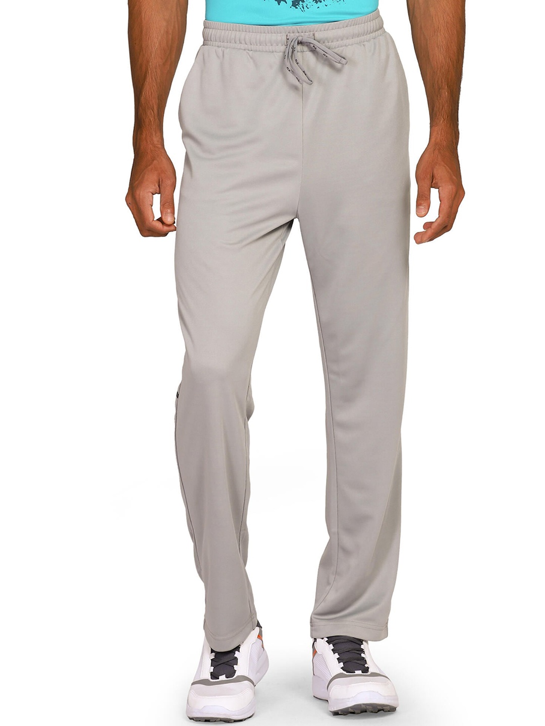 

FLX By Decathlon Men Grey Solid Straight-Fit Cricket Track Pants