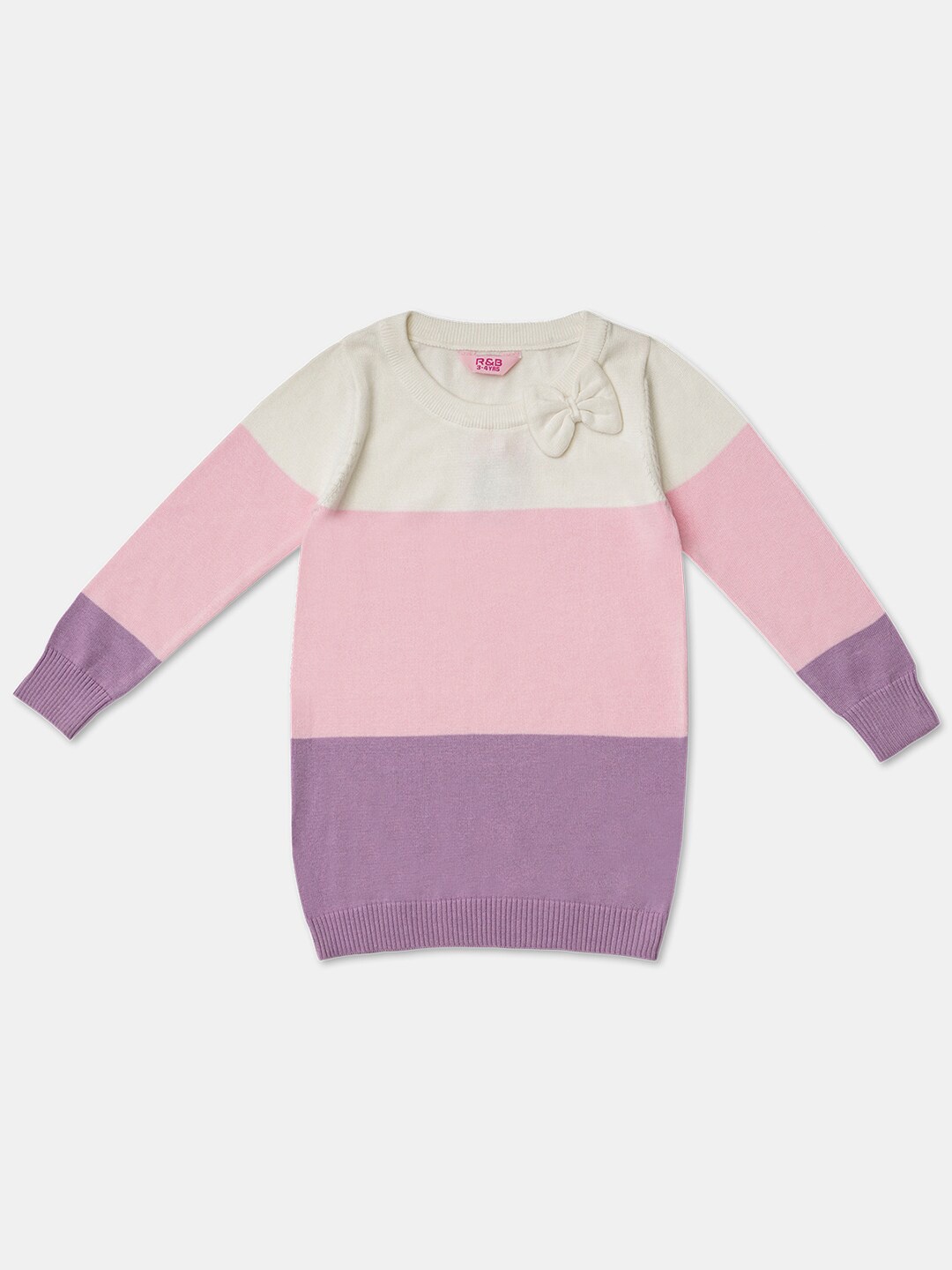 

R&B Girls Multicoloured Colourblocked Sweatshirt, Multi