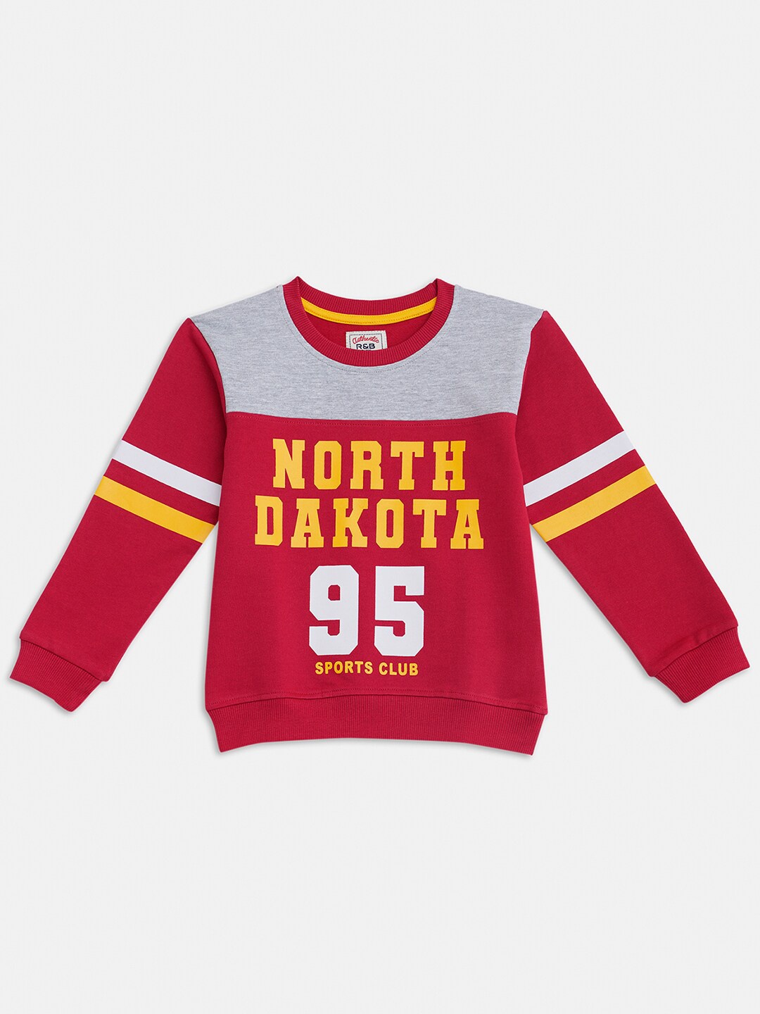 

R&B Girls Red Printed Sweatshirt