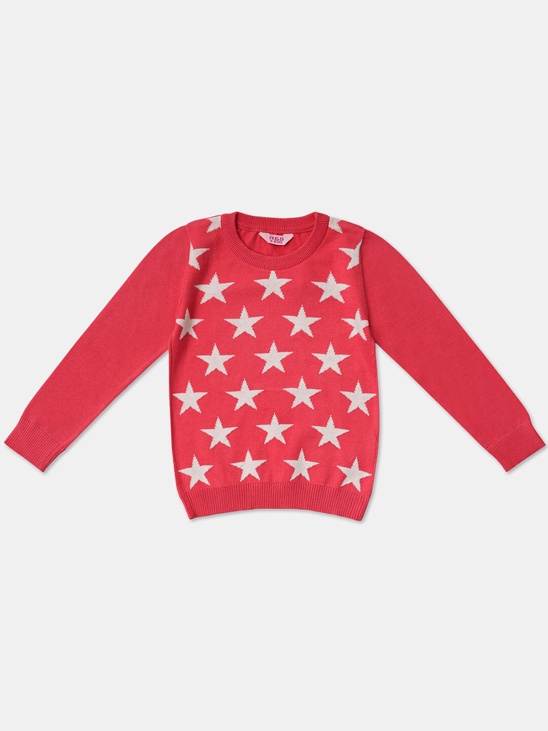 

R&B Girls Purple Printed Sweatshirt
