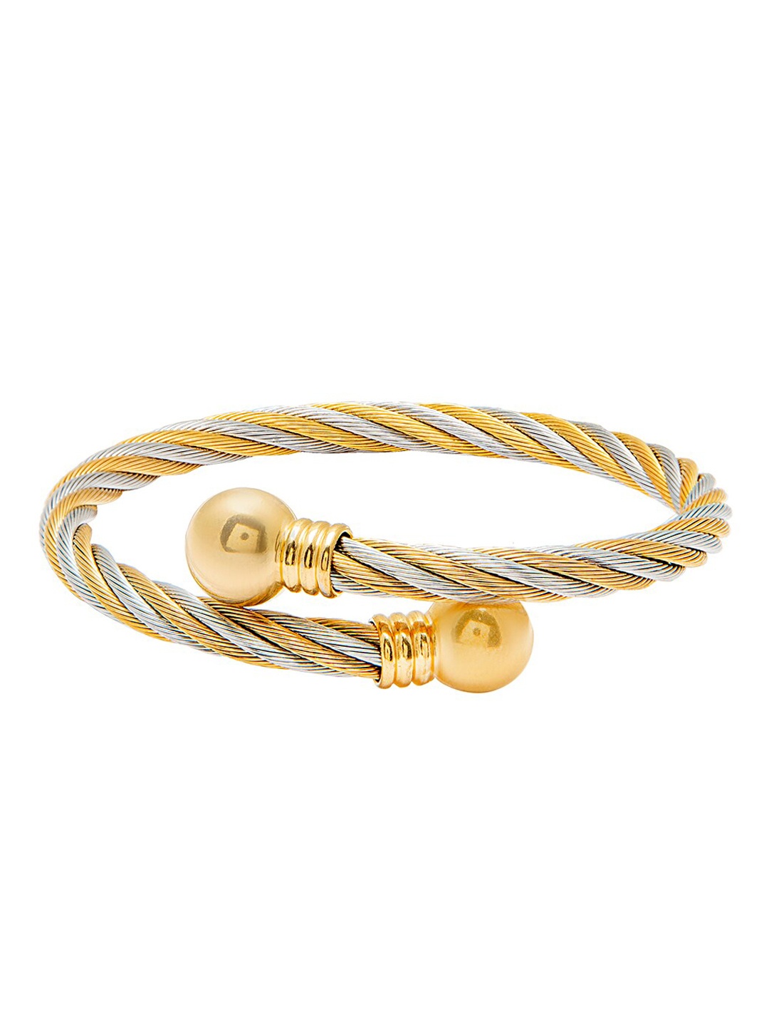 

Shining Jewel - By Shivansh Women Gold-Toned & Silver-Toned Bracelet
