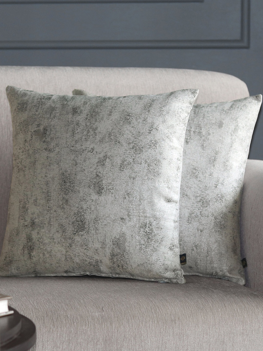 

GM Grey Set of 2 Abstract Square Cushion Covers