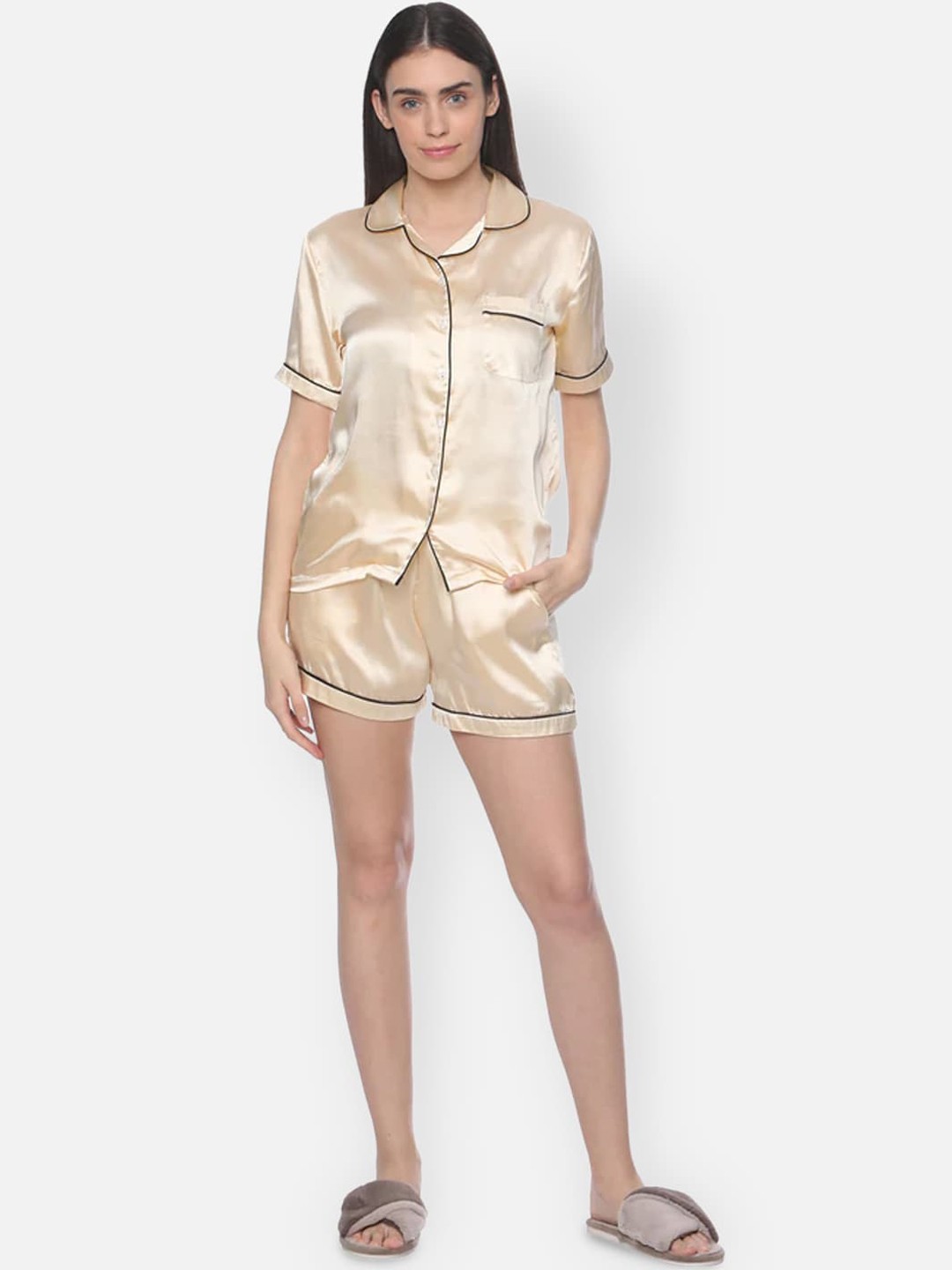 

Ashtag Women Champagne Night suit