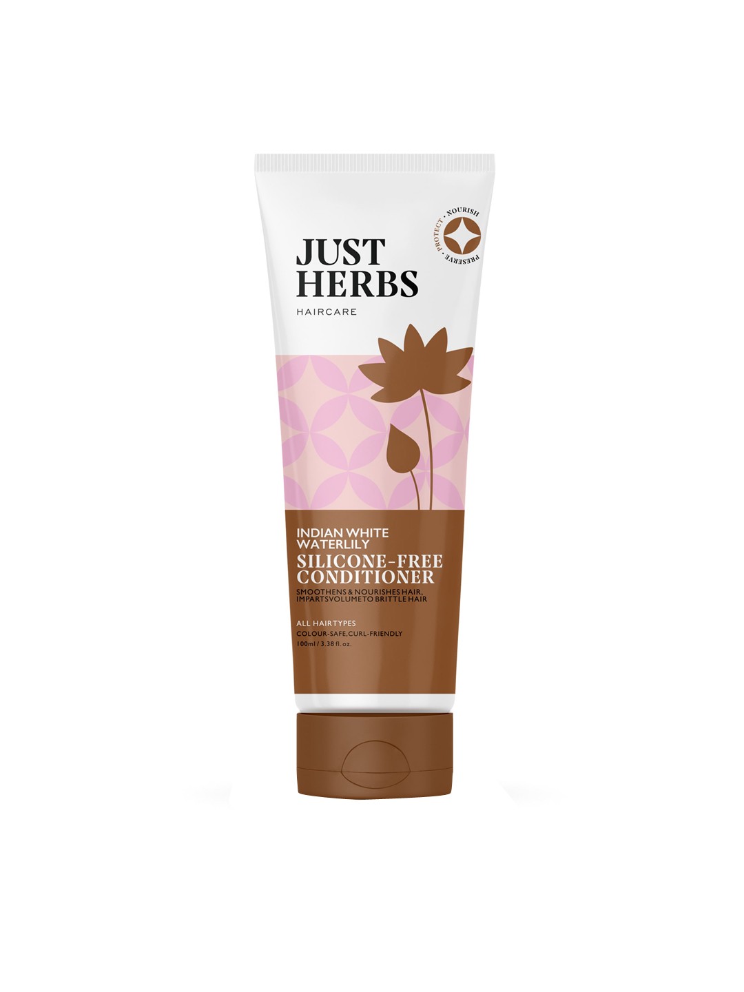 

Just Herbs Kumuda Anti Hairfall & Hair Thinning Hair Conditioner with Bhringraj - 100 ml, White
